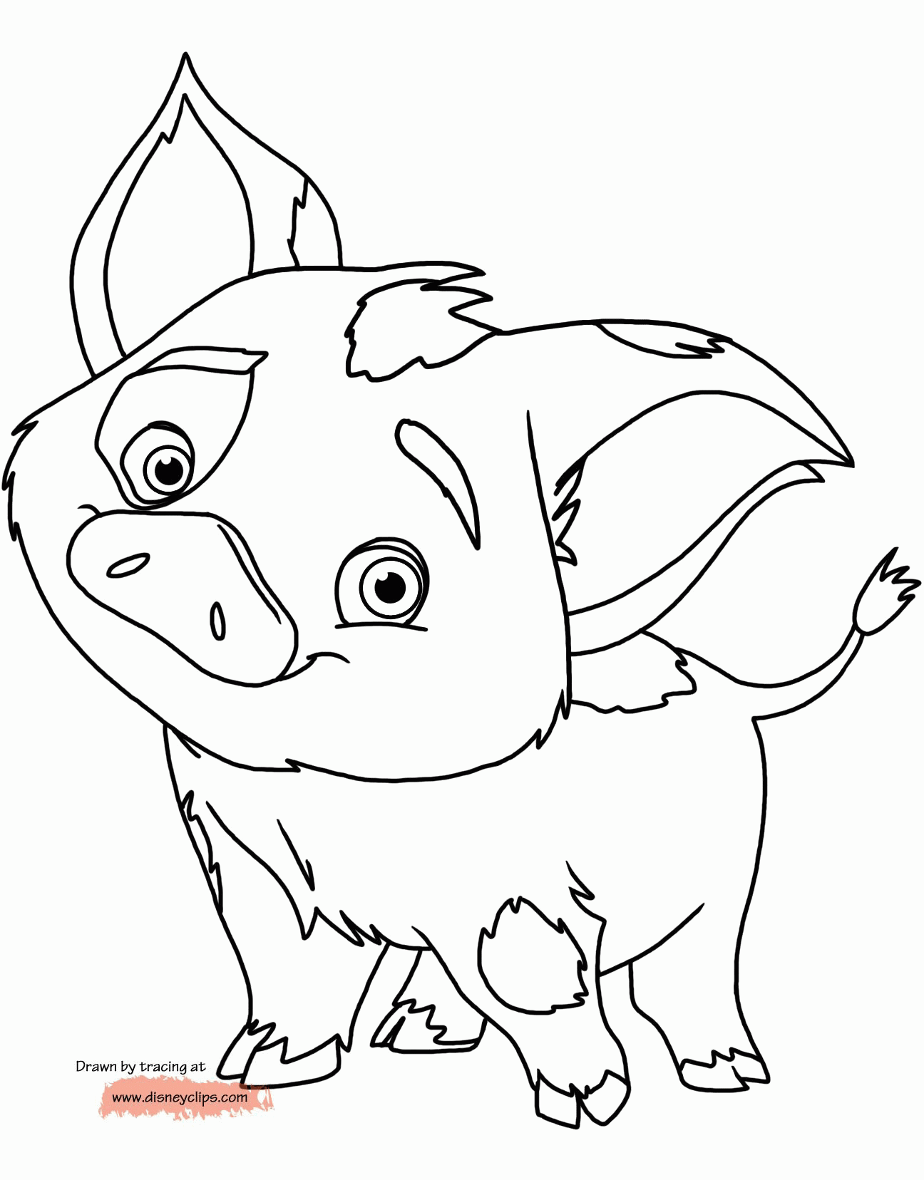 Baby Moana Coloring Pages