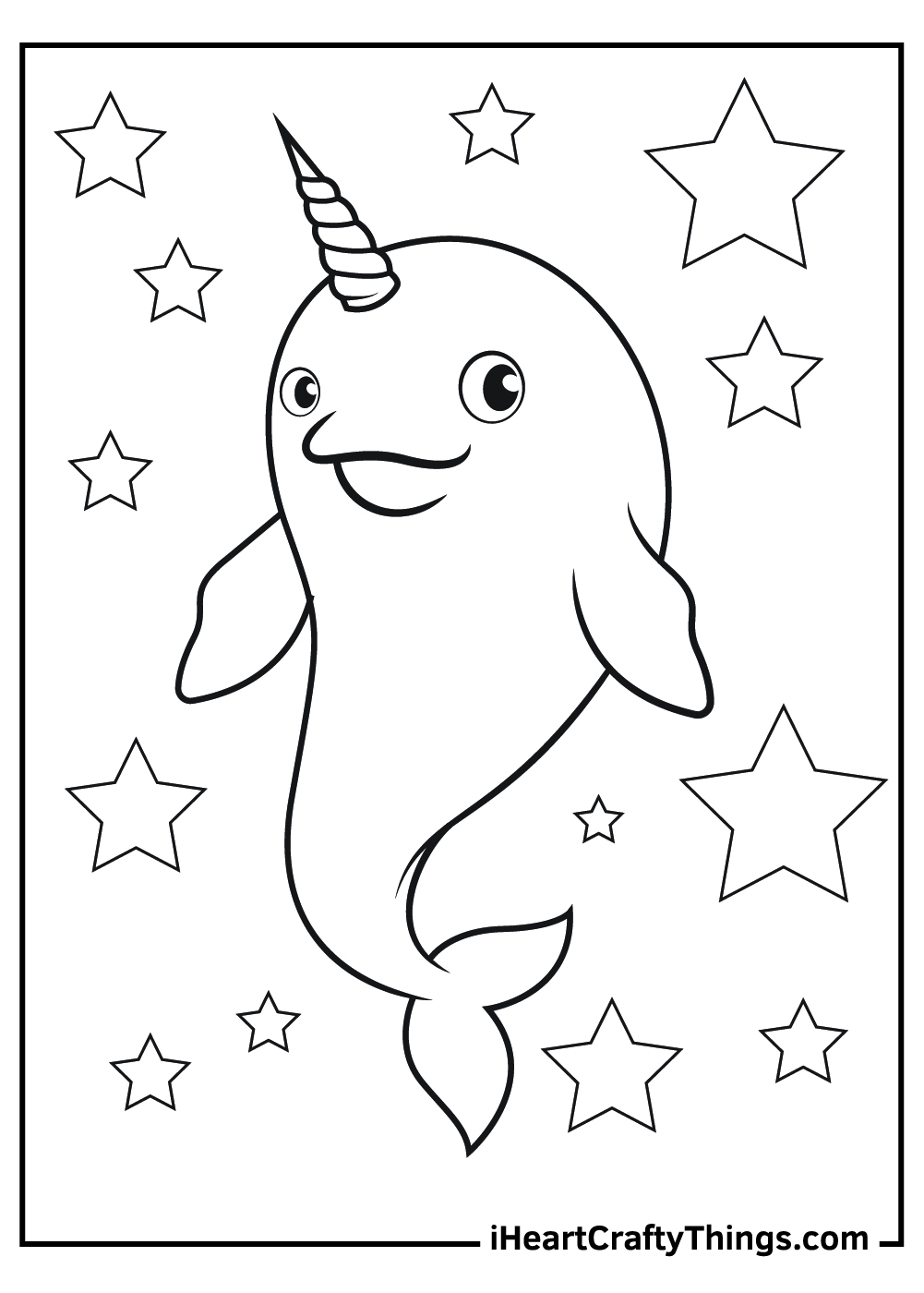 Baby Narwhal Coloring Pages Coloring Pages