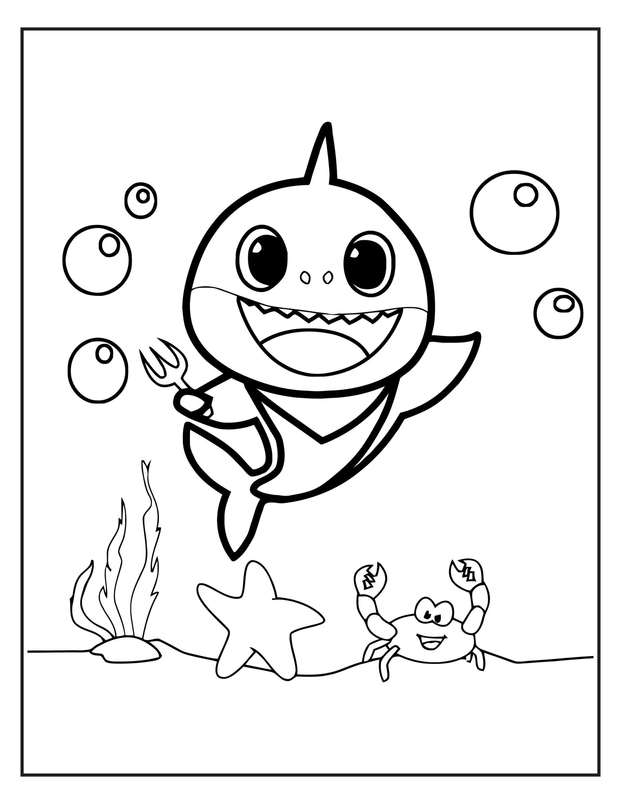 Baby Shark Coloring Pages Images And Photos Finder