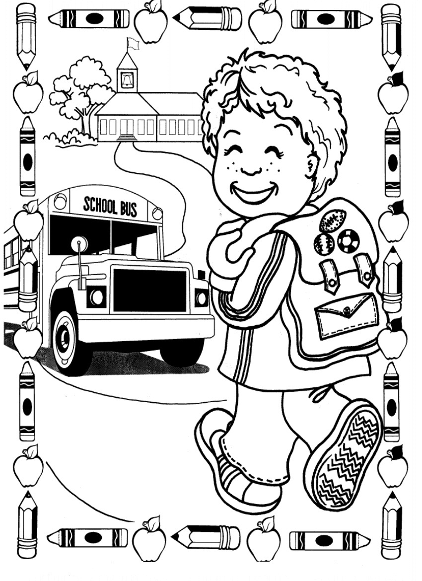 Back To School Coloring Page
