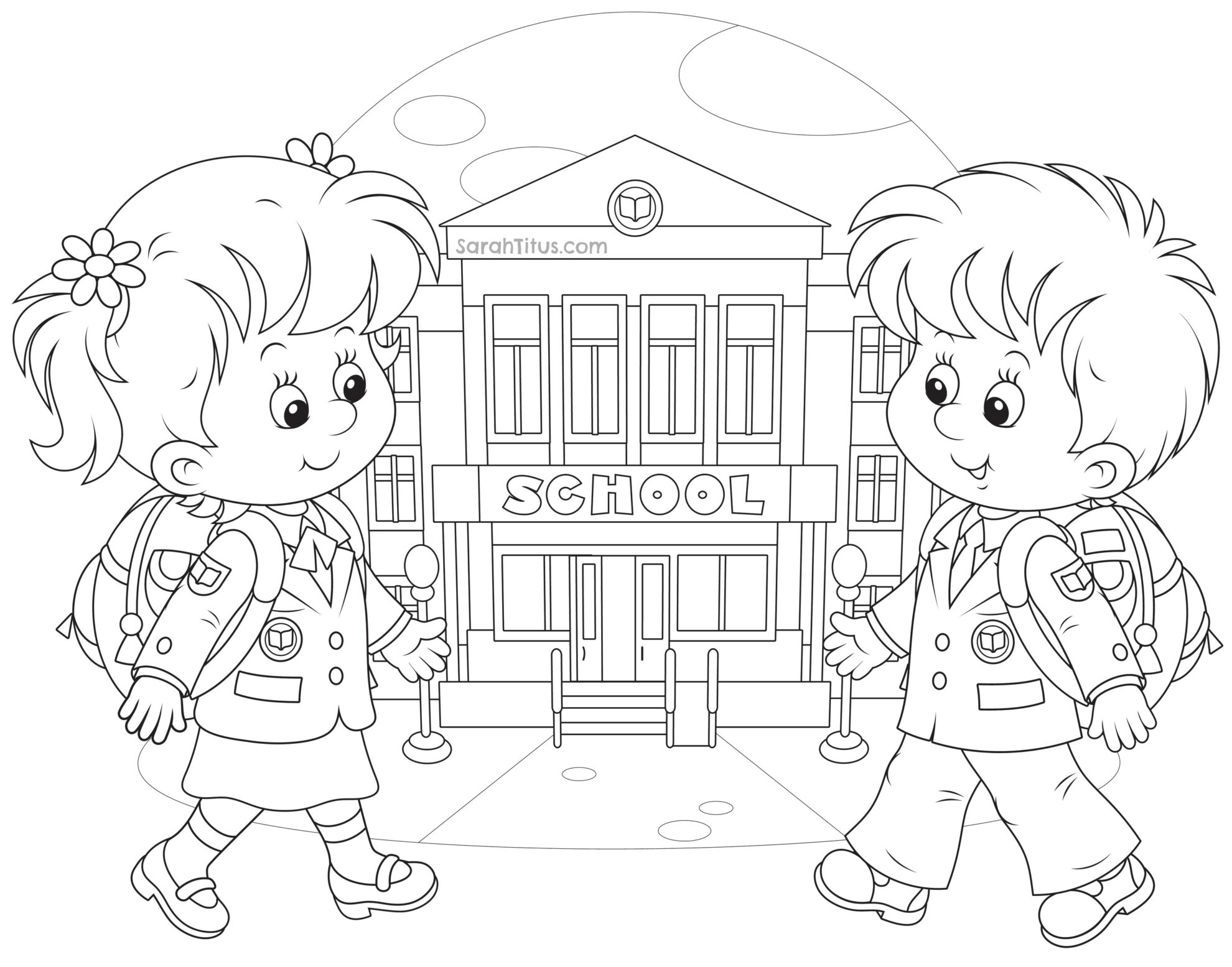 Back To School Coloring Pages Sarah Titus
