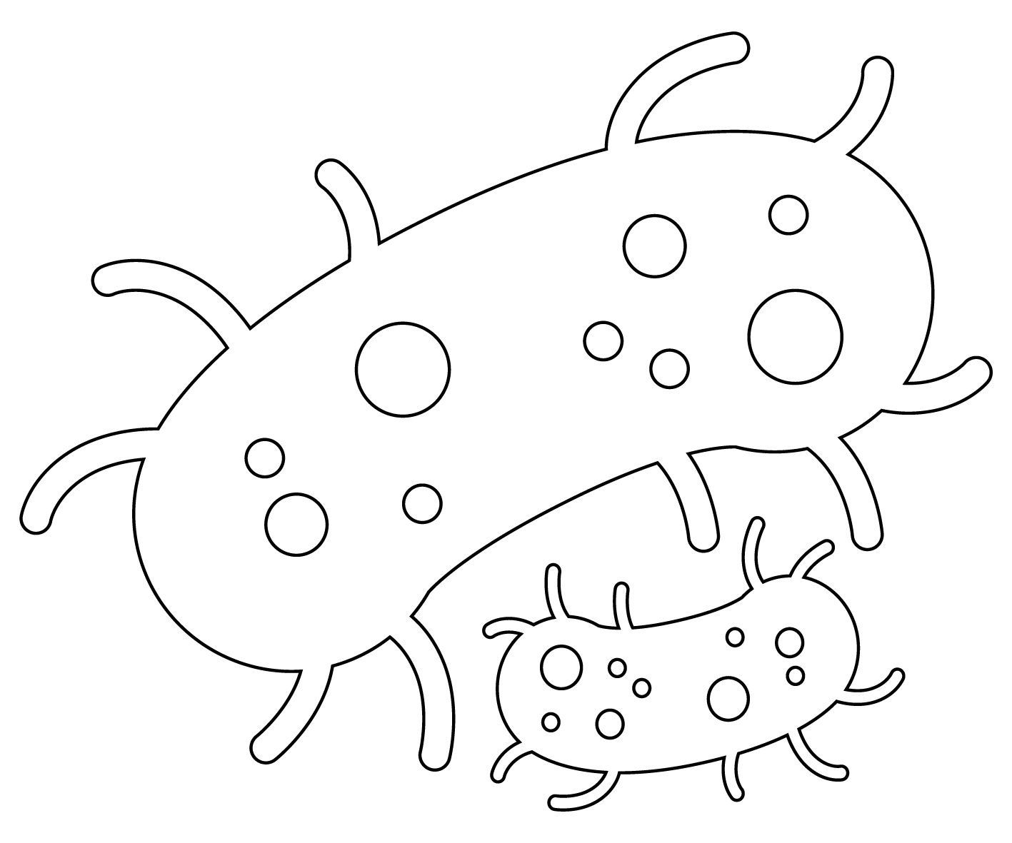 Bacteria Coloring Page ColouringPages