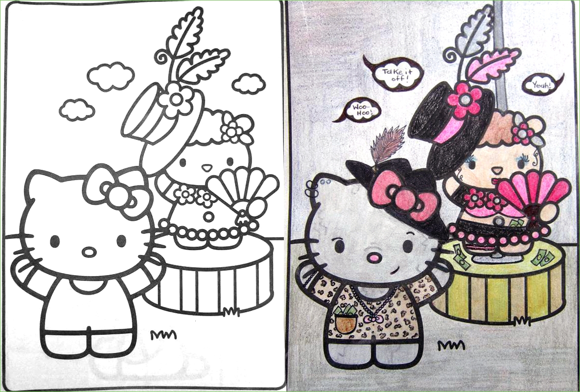 Bad Kitty Coloring Pages