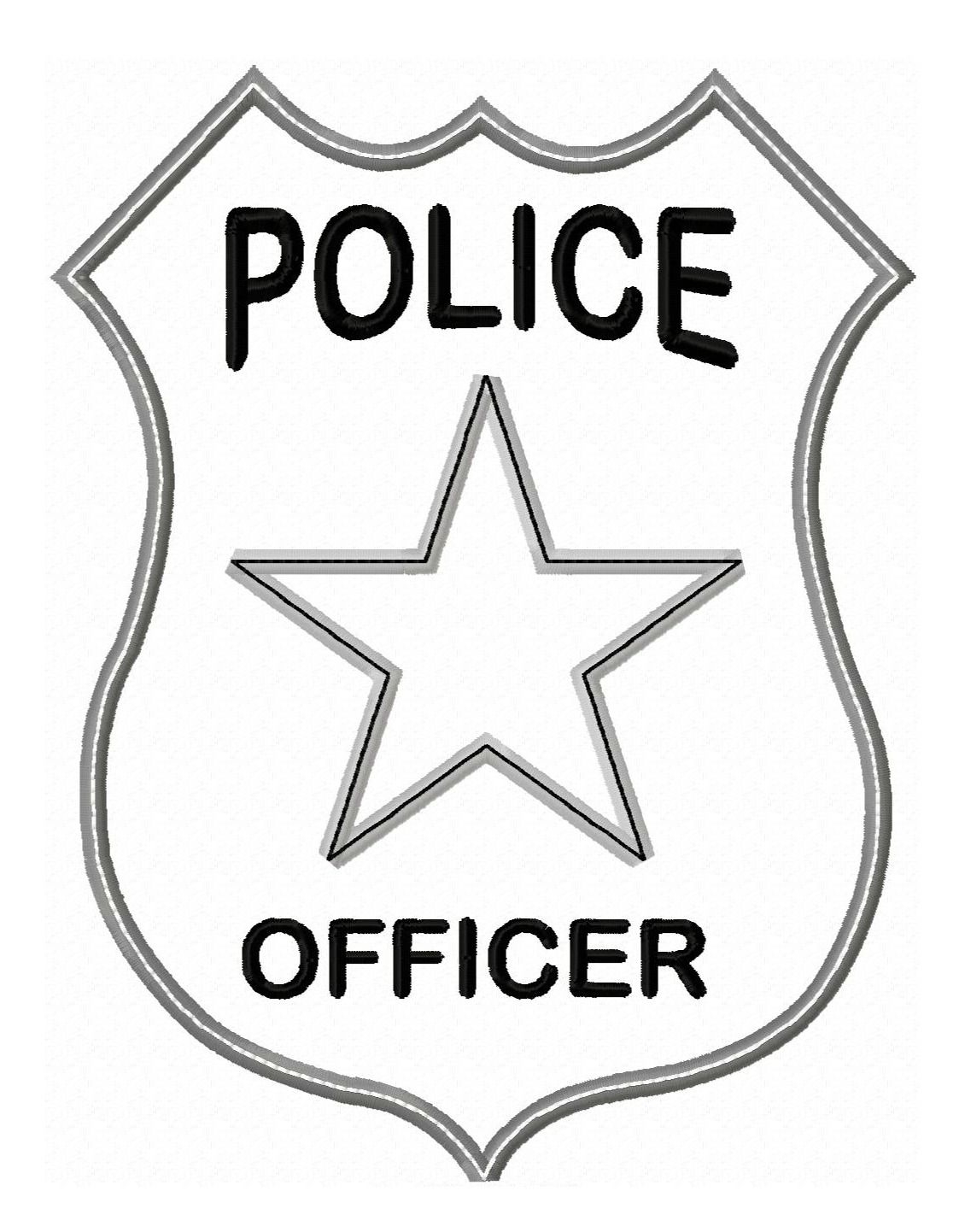 Badge Coloring Page Coloring Home