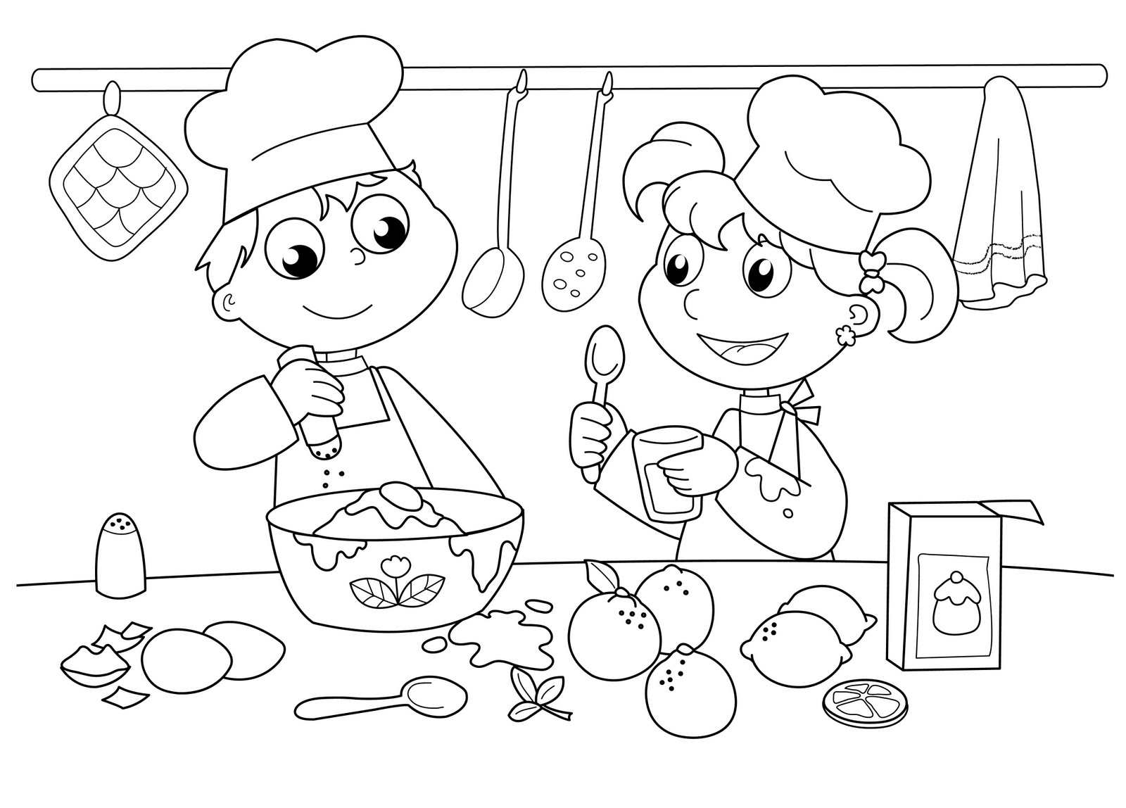 Baking Coloring Pages At GetColorings Free Printable Colorings Pages To Print And Color