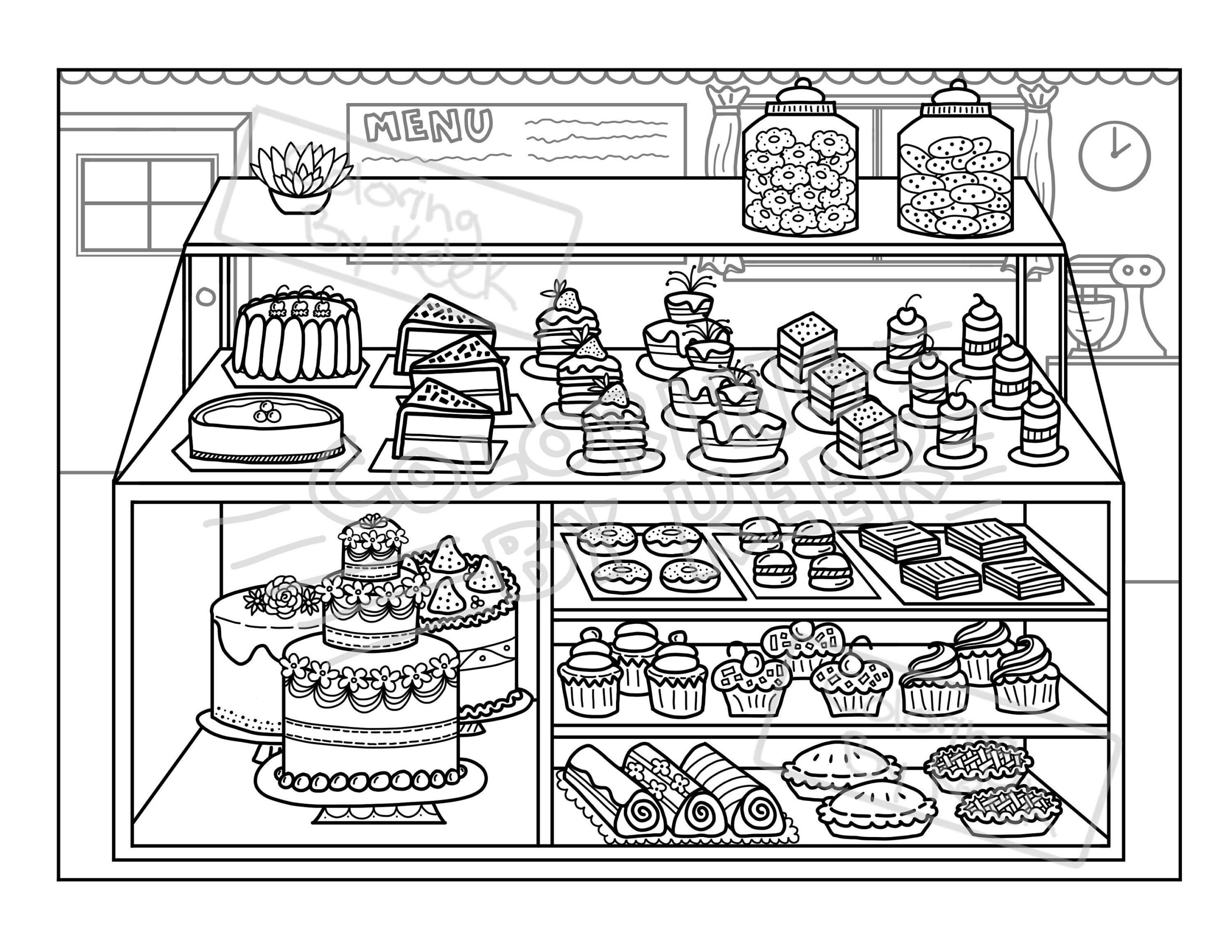 Baking Coloring Pages Teachcreativa