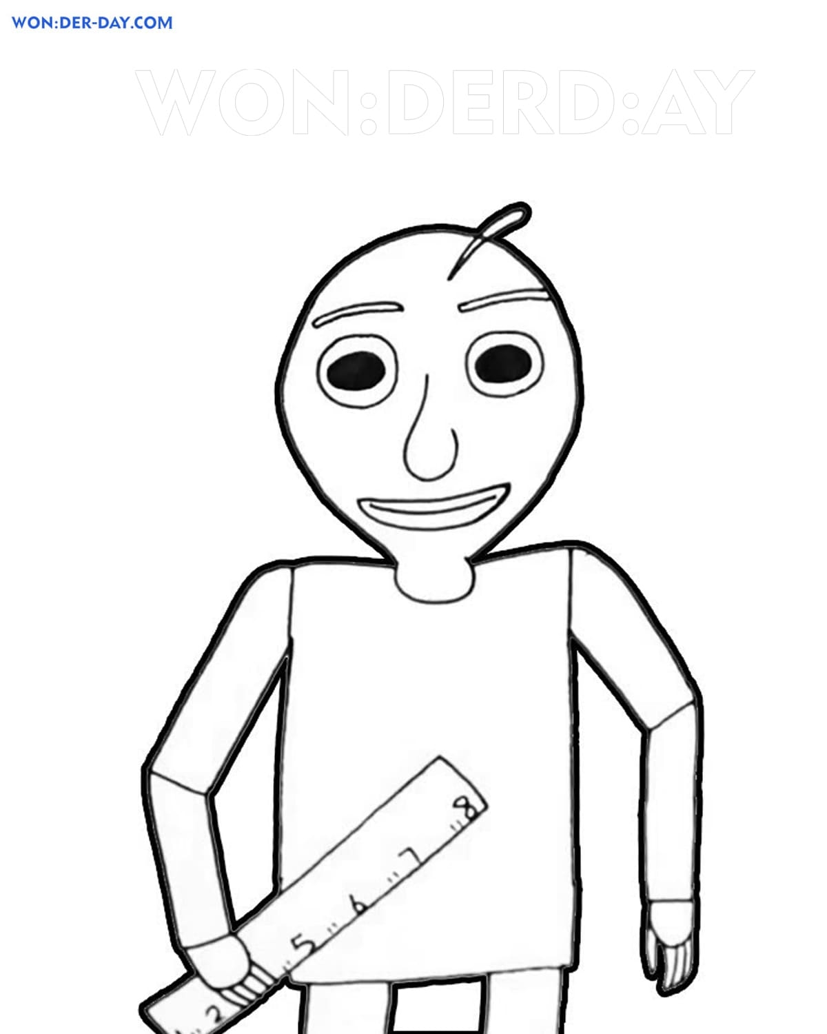 Baldi Basics Coloring Pages