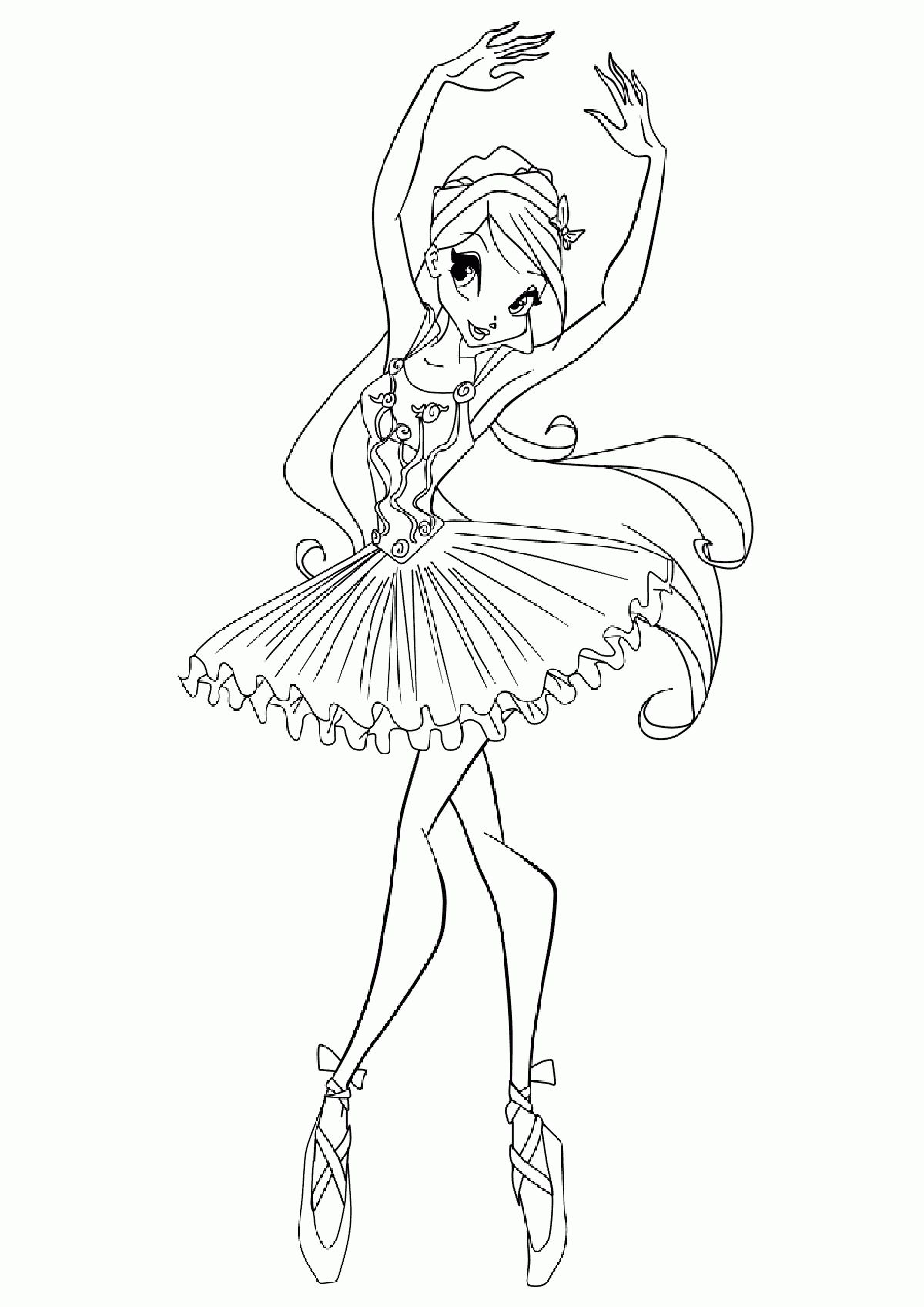 Ballet Ballerina Coloring Pages Learny Kids