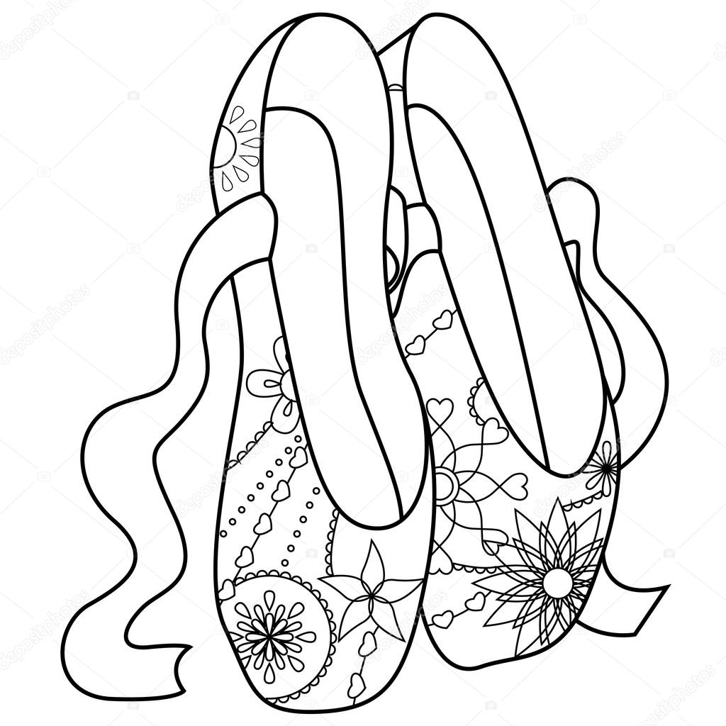 Ballet Pointe Shoes Drawing At GetDrawings Free Download