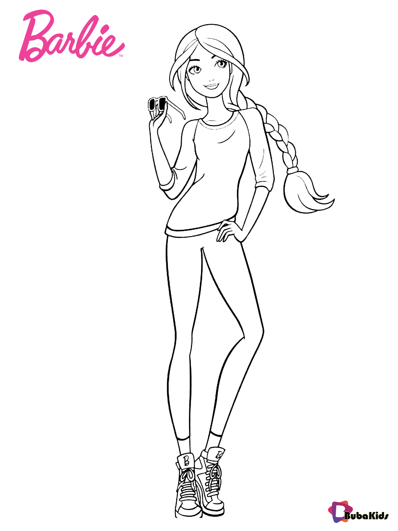 Barbie Coloring Pages For Kids Printable