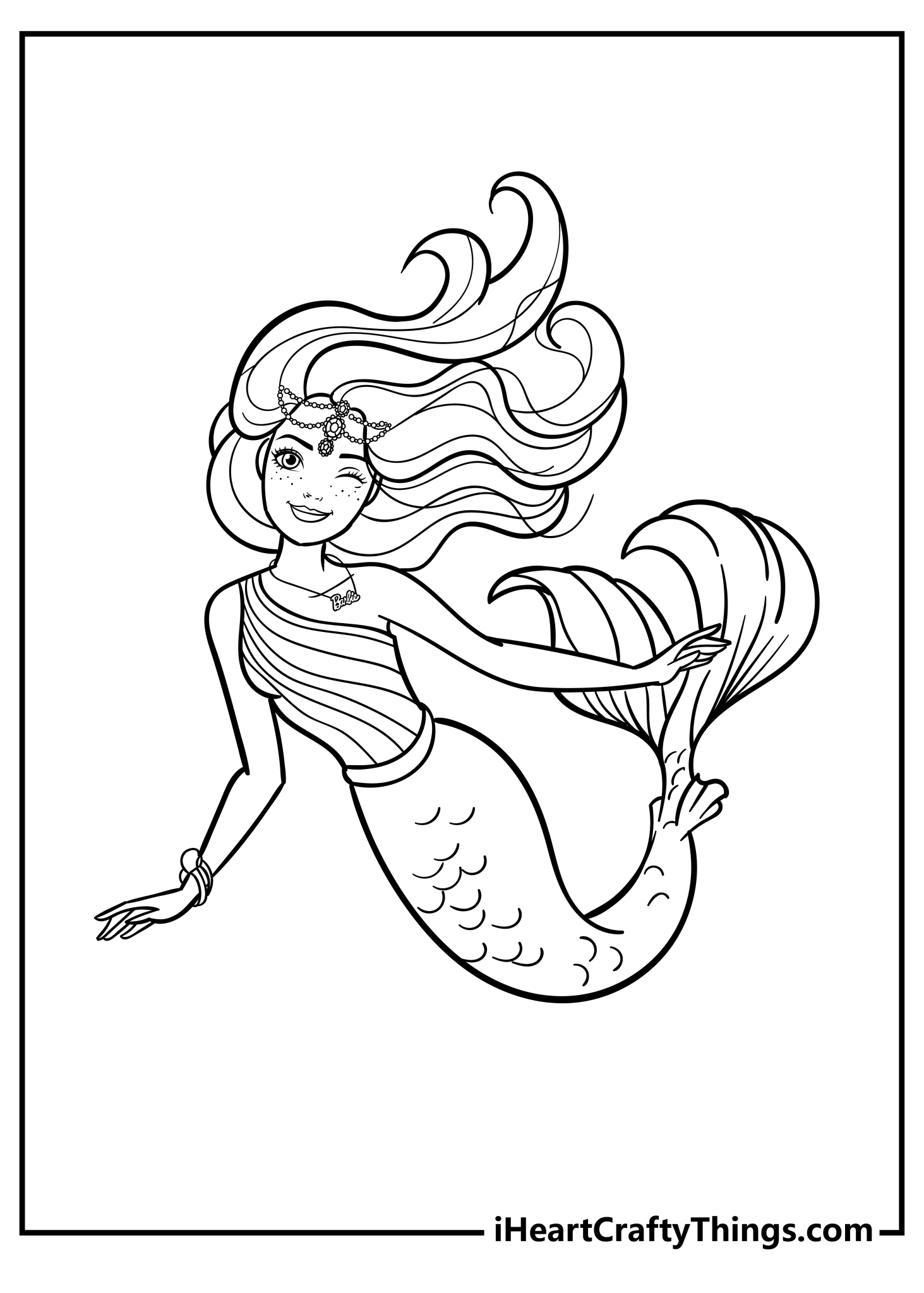 Barbie Mermaid Coloring Pages 100 Free Printables