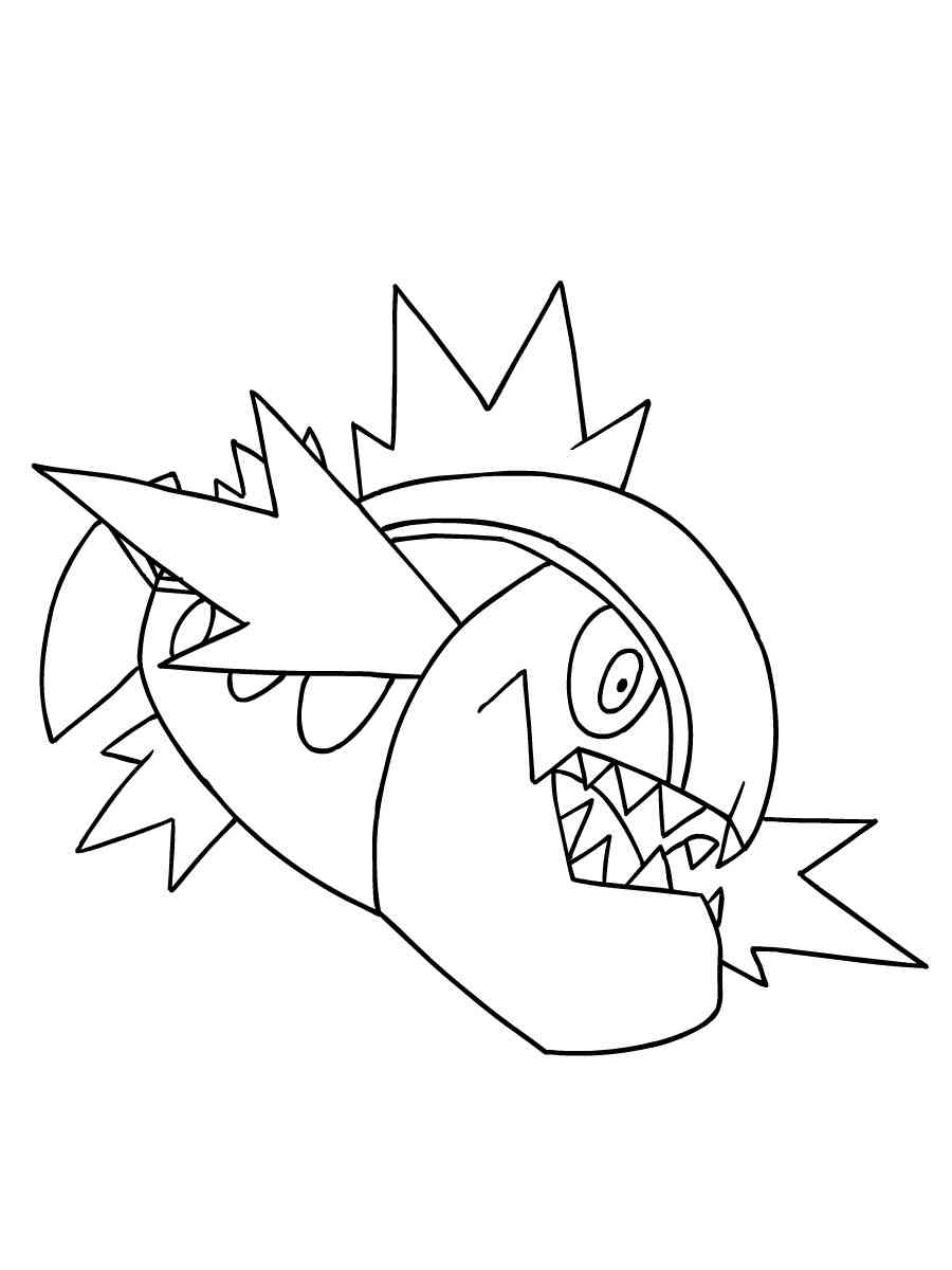 Basculin Coloring Page Easy Pokemon Ready For Download