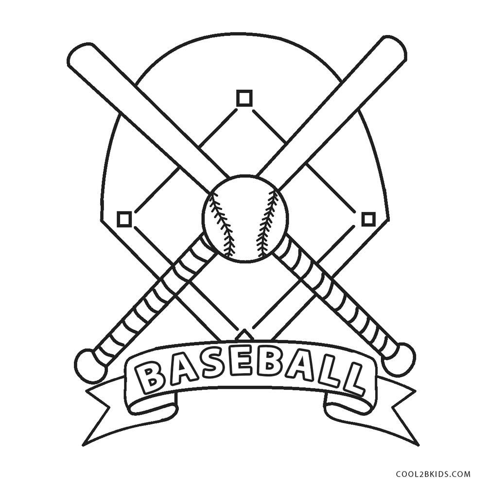 Baseball Diamond Coloring Pages