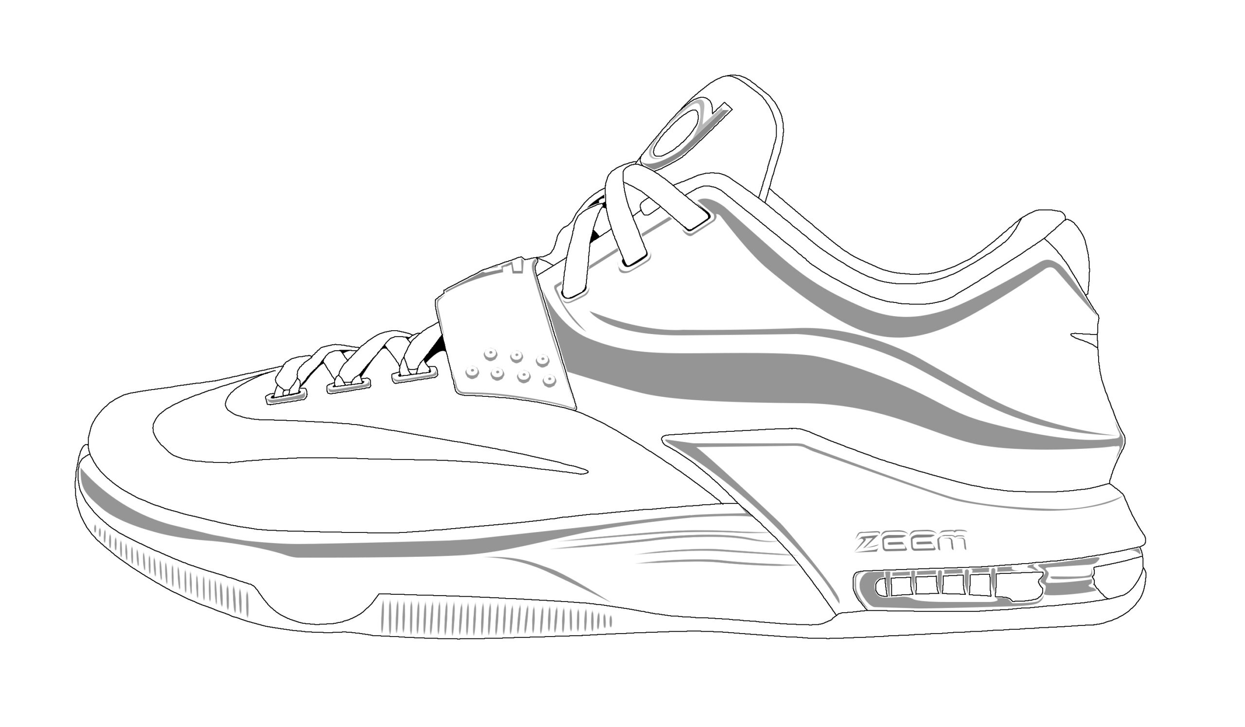 Basketball Shoe Coloring Pages Download And Print For Free