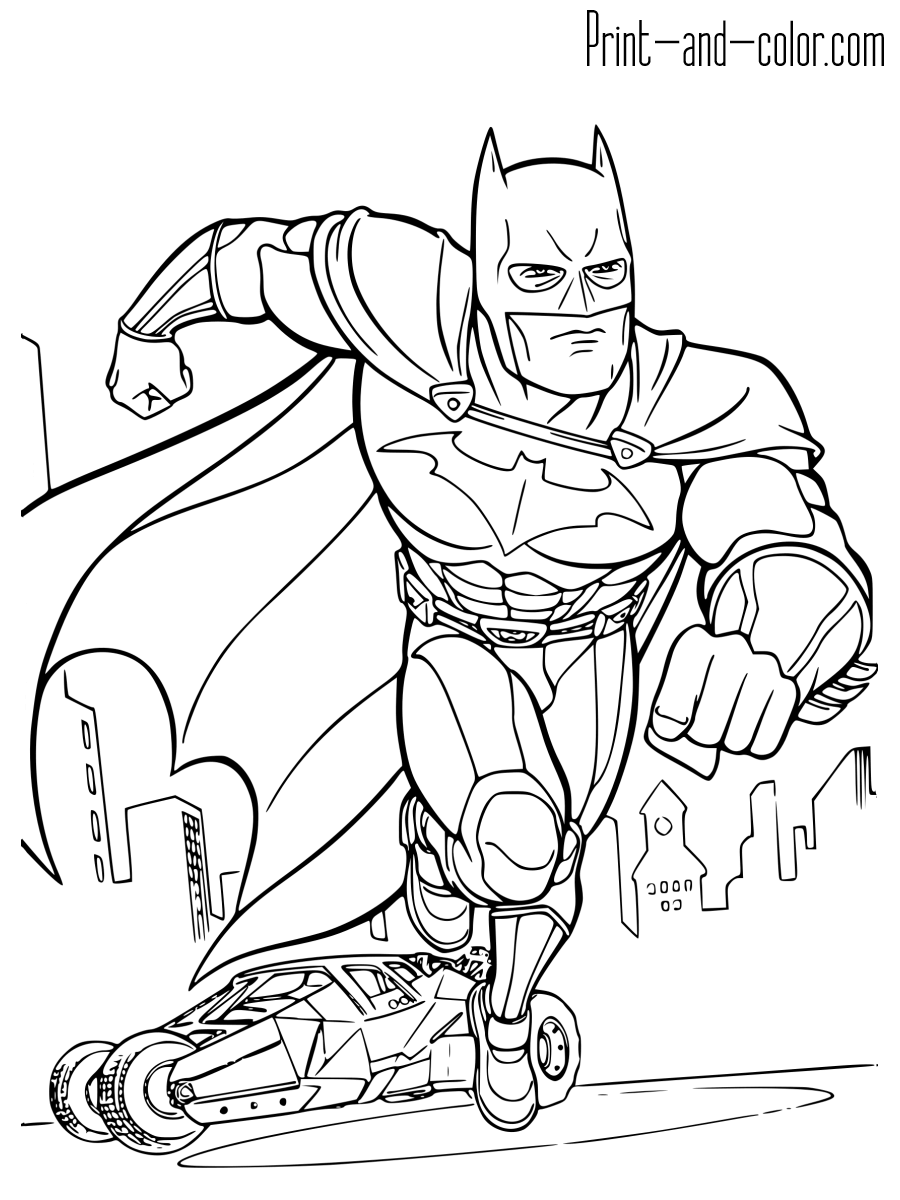 Batman The Dark Knight Coloring Pages Hakume Colors