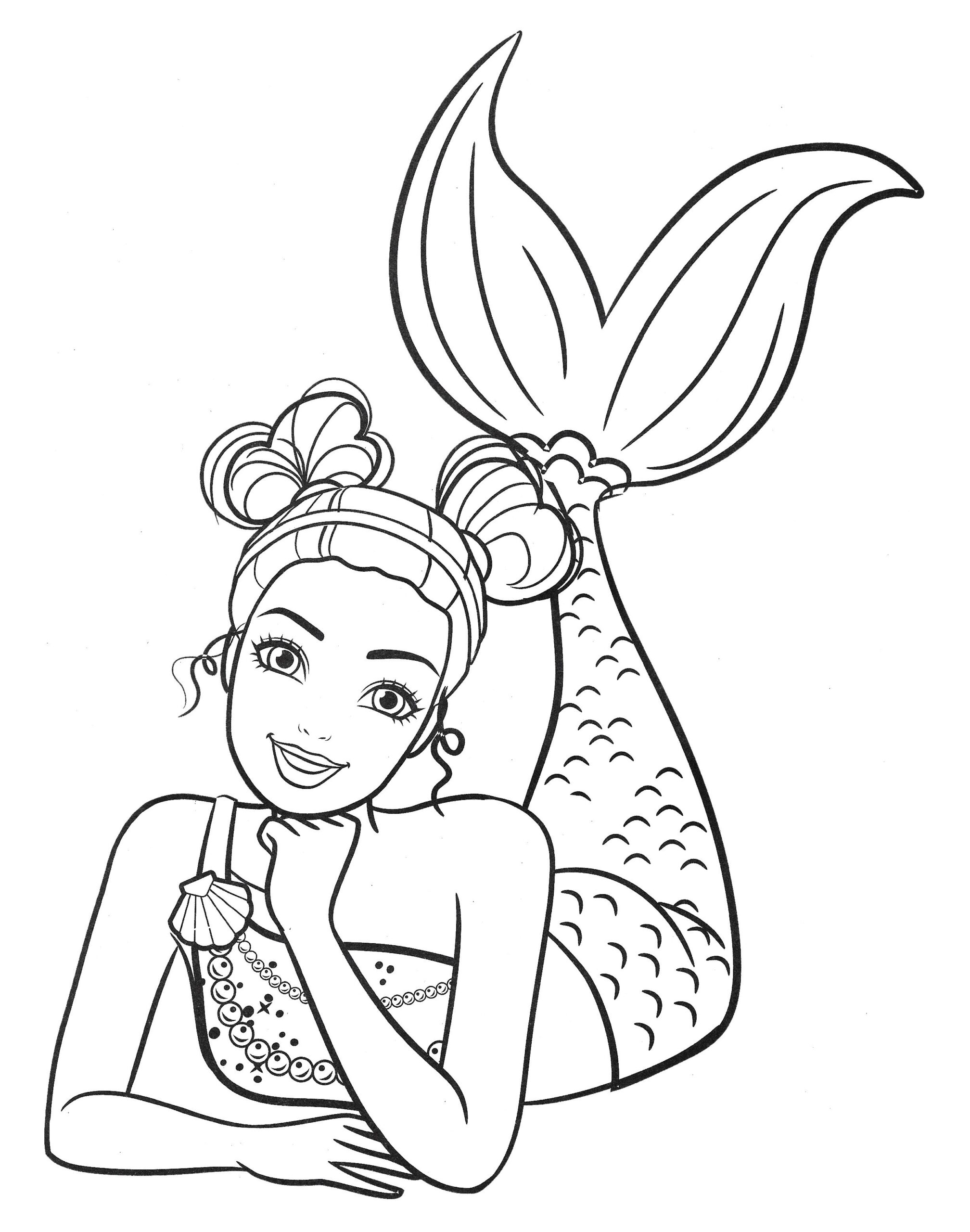 Barbie Mermaid Coloring Pages
