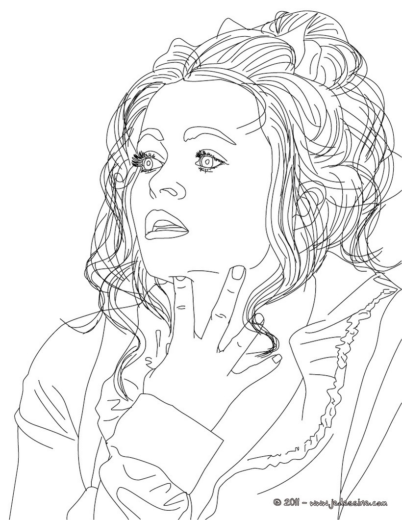Bellatrix Lestrange Coloring Pages