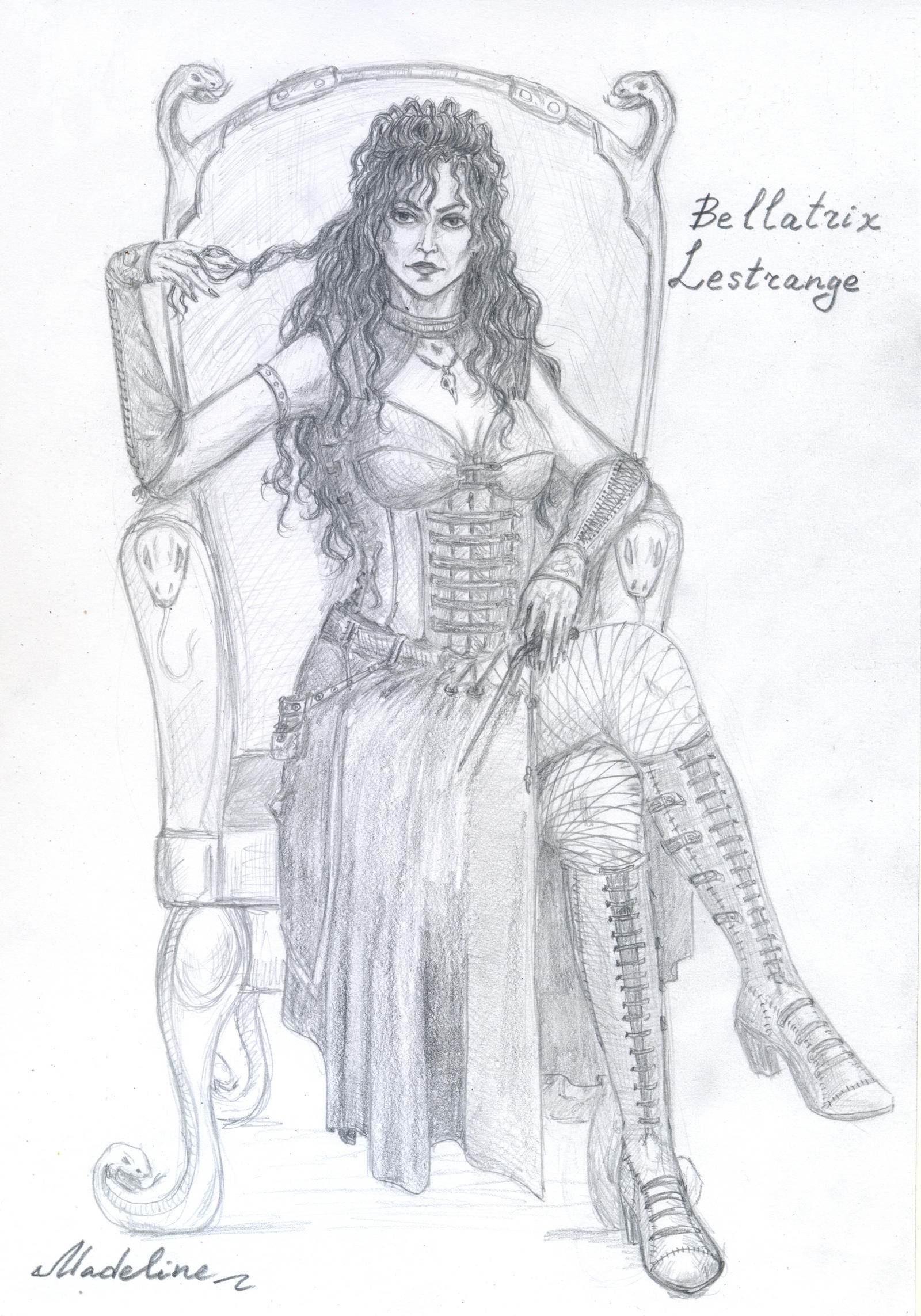 Bellatrix Lestrange Coloring Pages Learny Kids