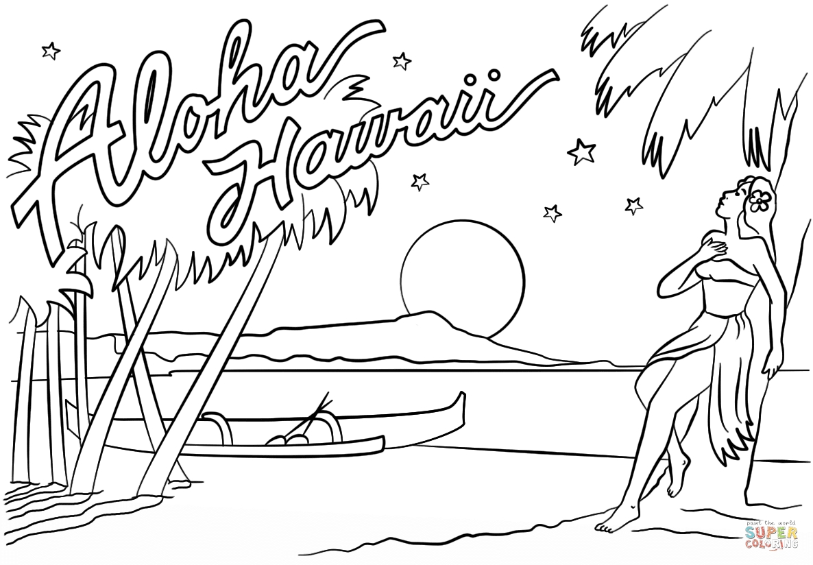 Best 15 Hawaiian Beach Coloring Pages Free Coloring Pages Free For Kids