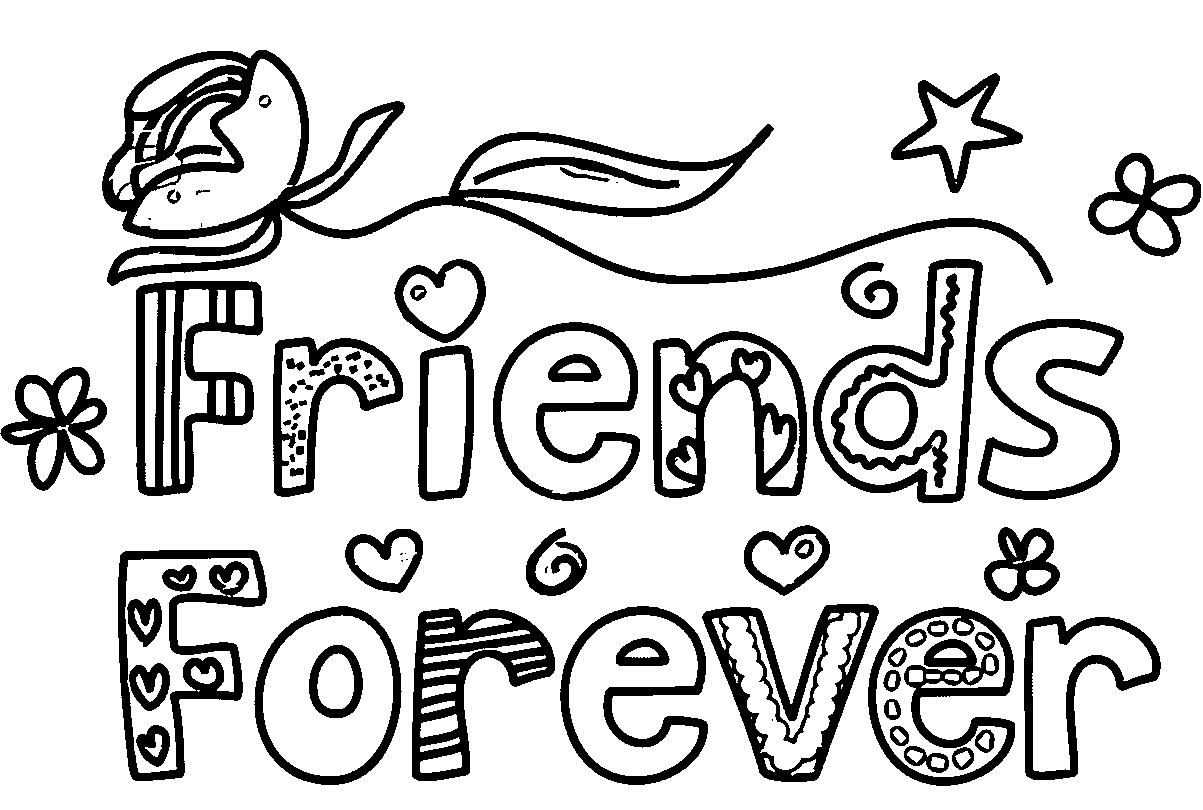 Coloring Page Friends