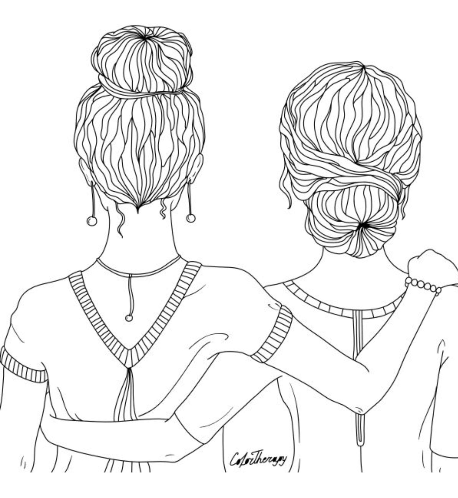 Best Friends Coloring Page Disegni Da Colorare Disegni Di Mandala Da Colorare Disegni Astratti