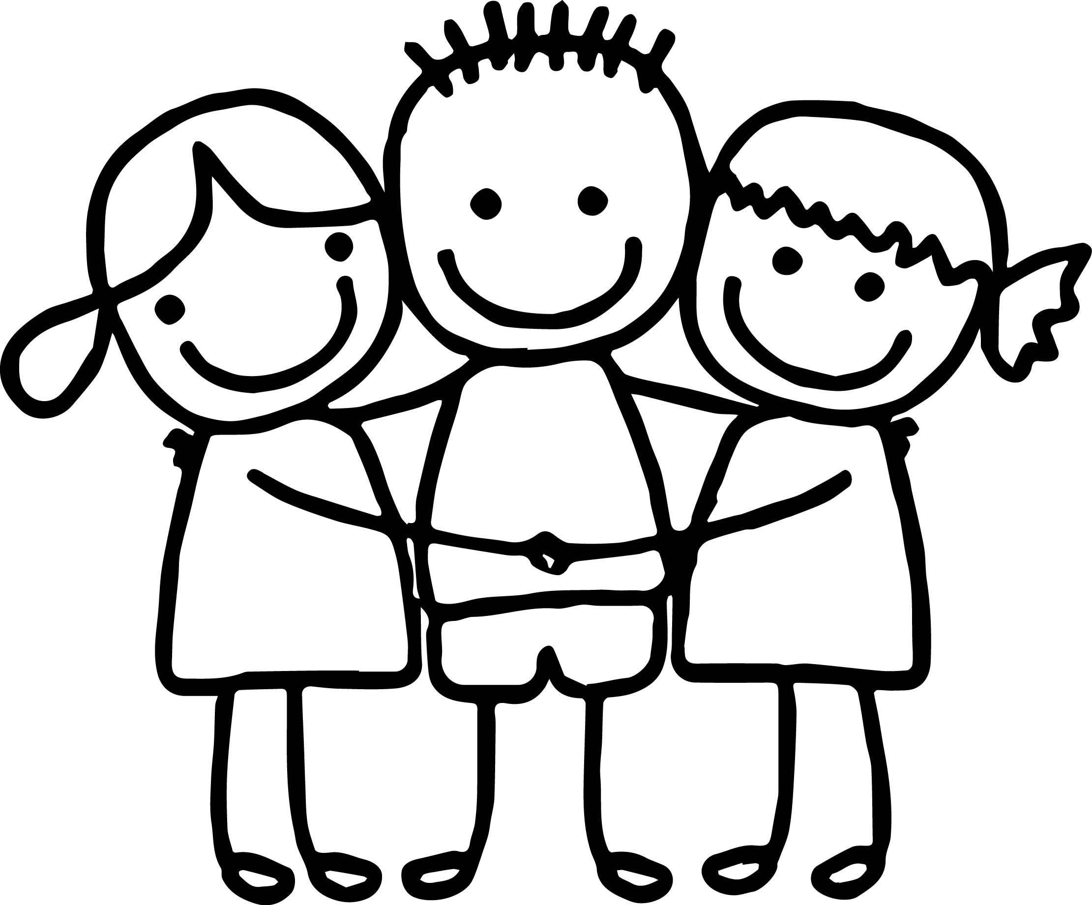 Friends Coloring Page