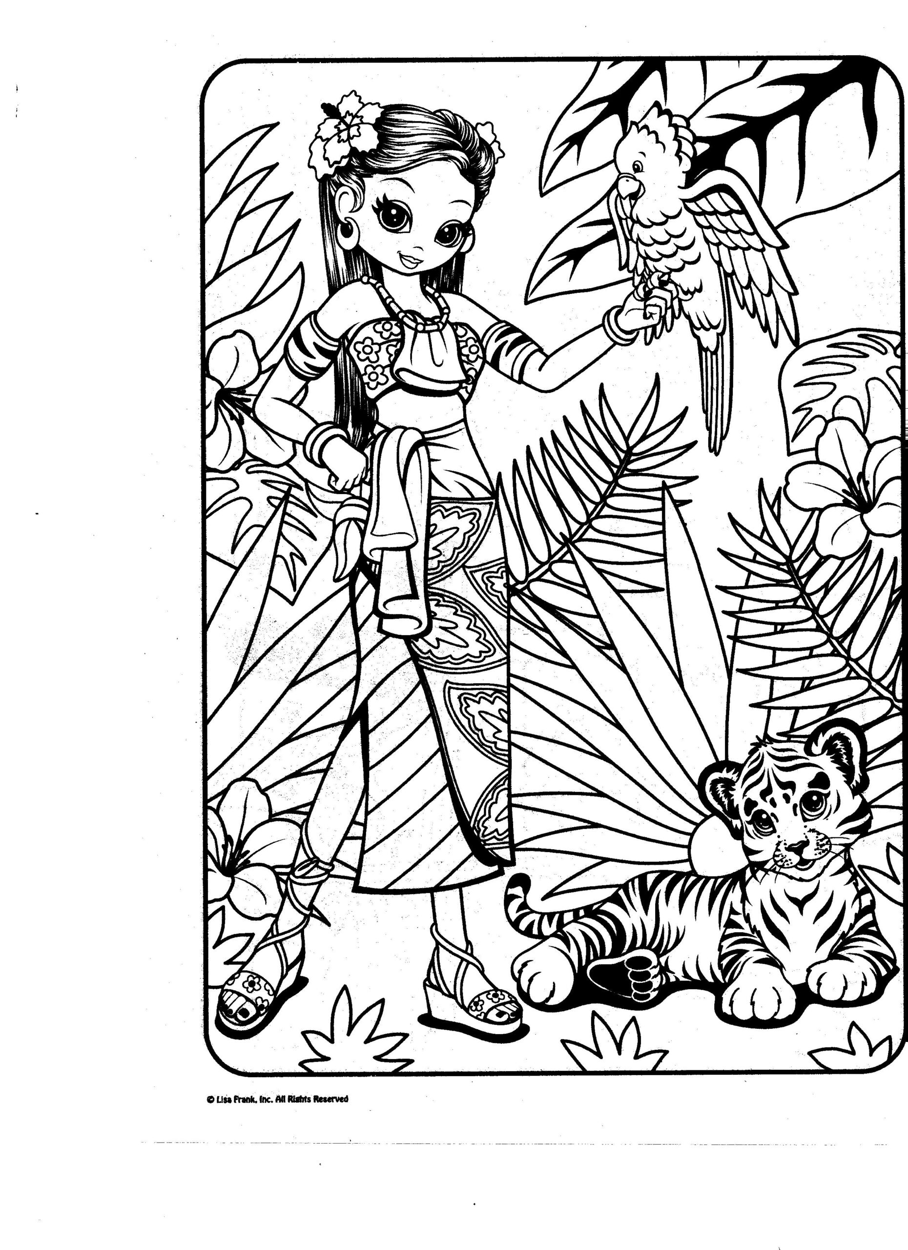 Lisa Franks Coloring Pages