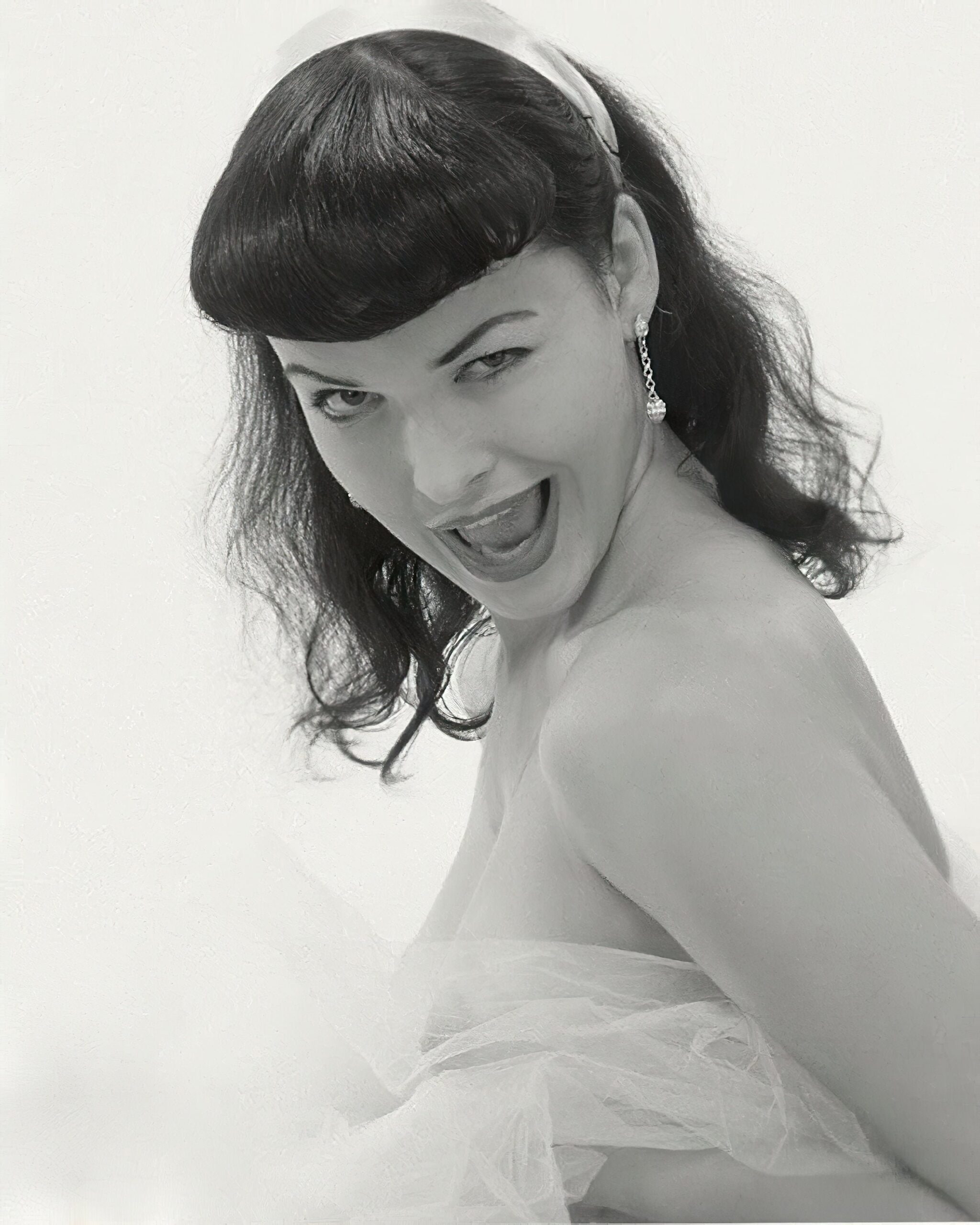 Bettie Page 1950 S Pin Up Black White Mature Vintage Sexy Sensual Erotic Classic