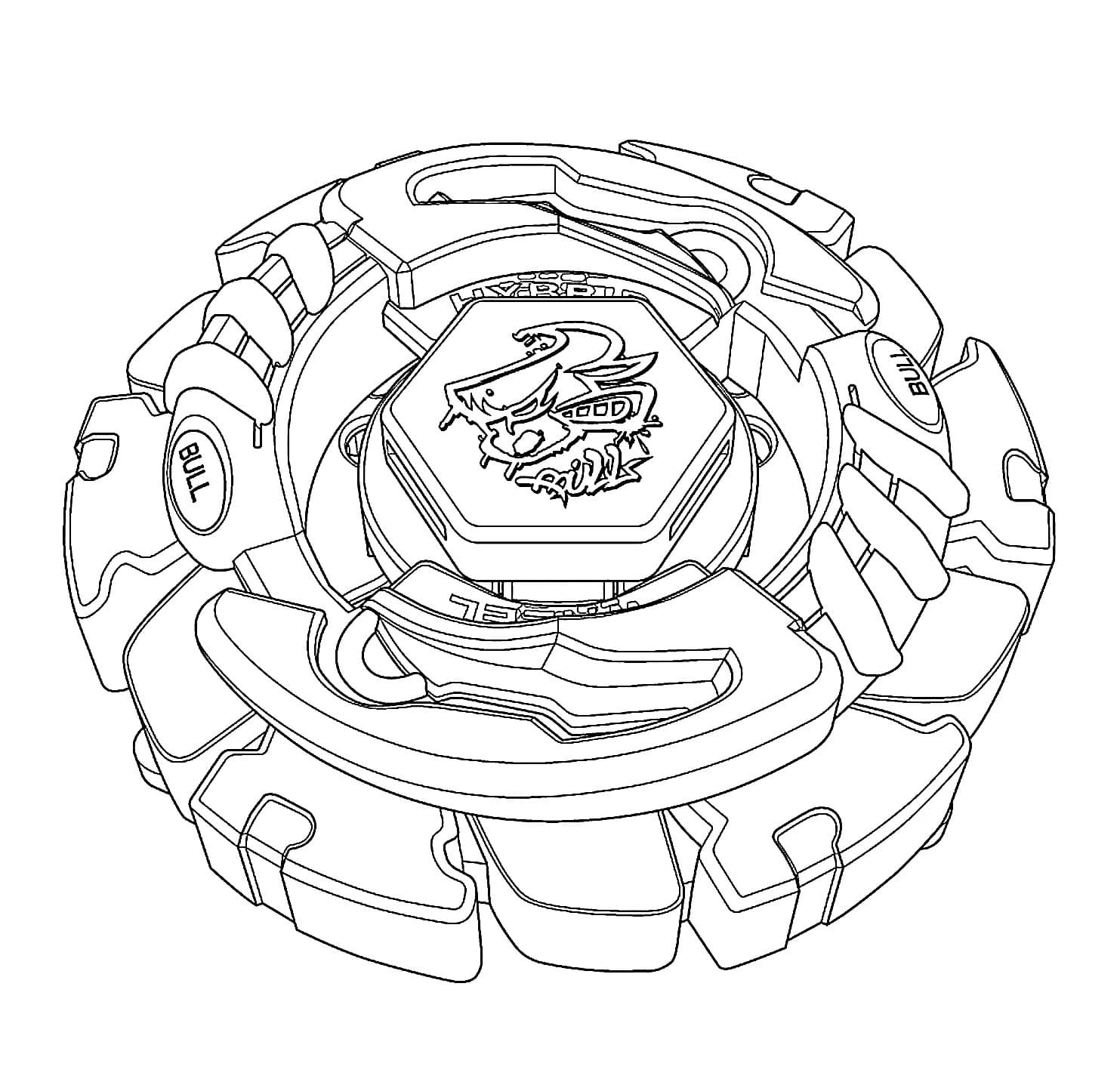 Beyblade Coloring Pages Burst Turbo Printable Luinor Evolution Beyblades Colouring Kids Drawing