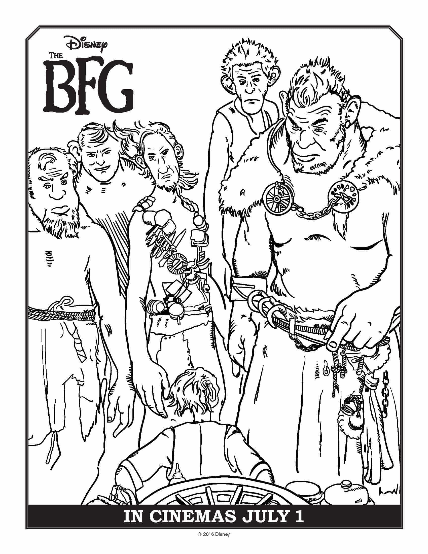 BFG Colouring Pages Bob McKay S Blog