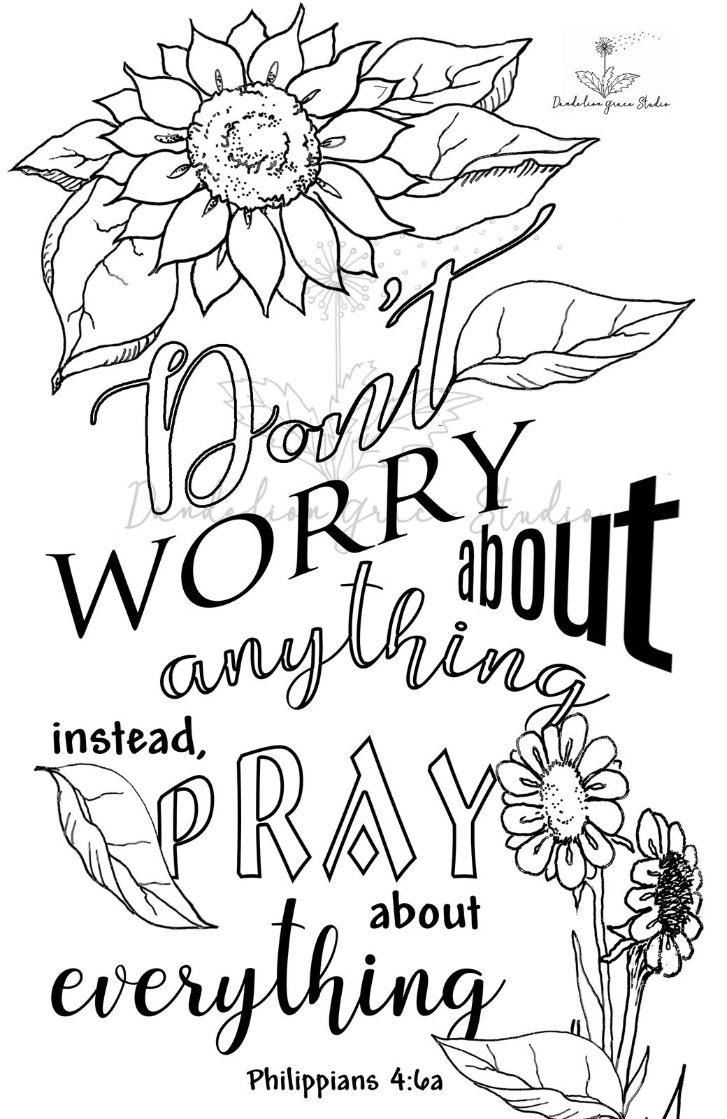 Bible Journaling Coloring Pages Free Printable