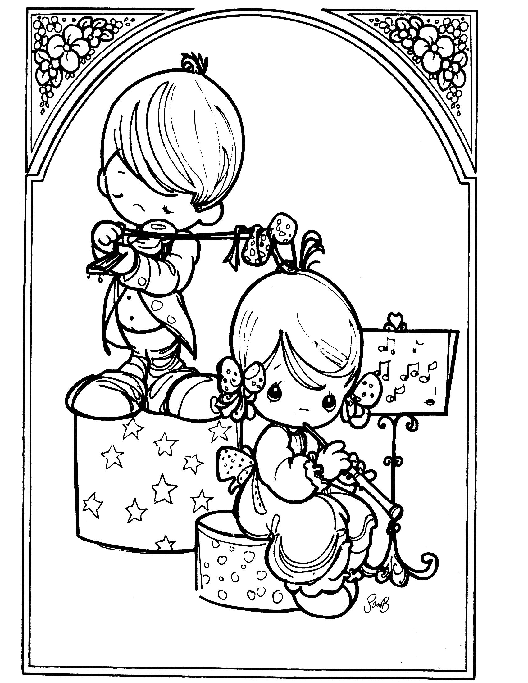 Bible Pages Precious Moments Coloring Pages