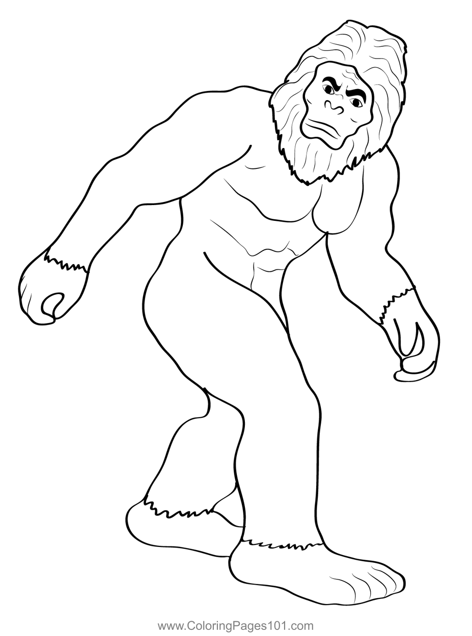 Bigfoot 2 Coloring Page For Kids Free Bigfoots Printable Coloring Pages Online For Kids