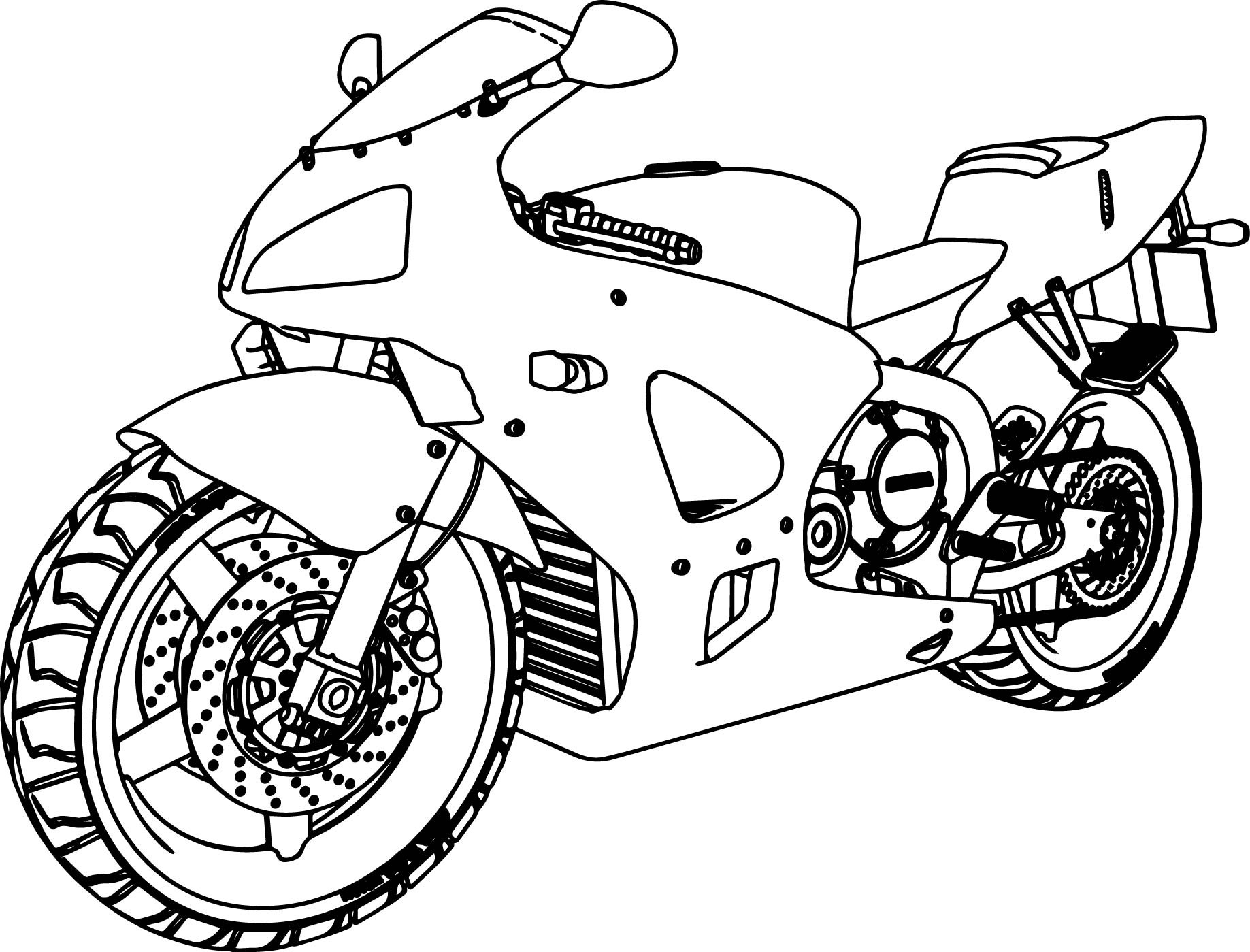 Bike Coloring Pages At GetDrawings Free Download