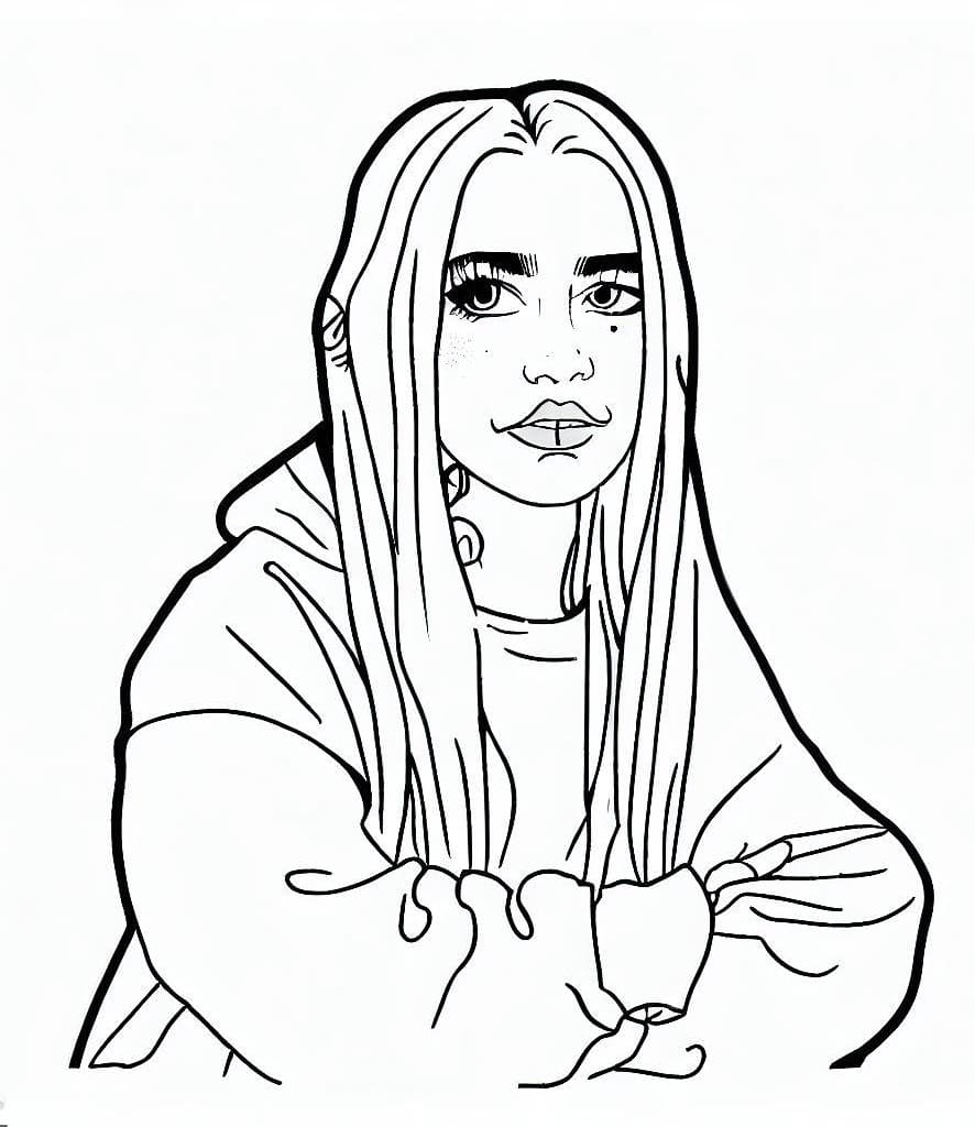 Billie Eilish 4 Coloring Page Download Print Or Color Online For Free