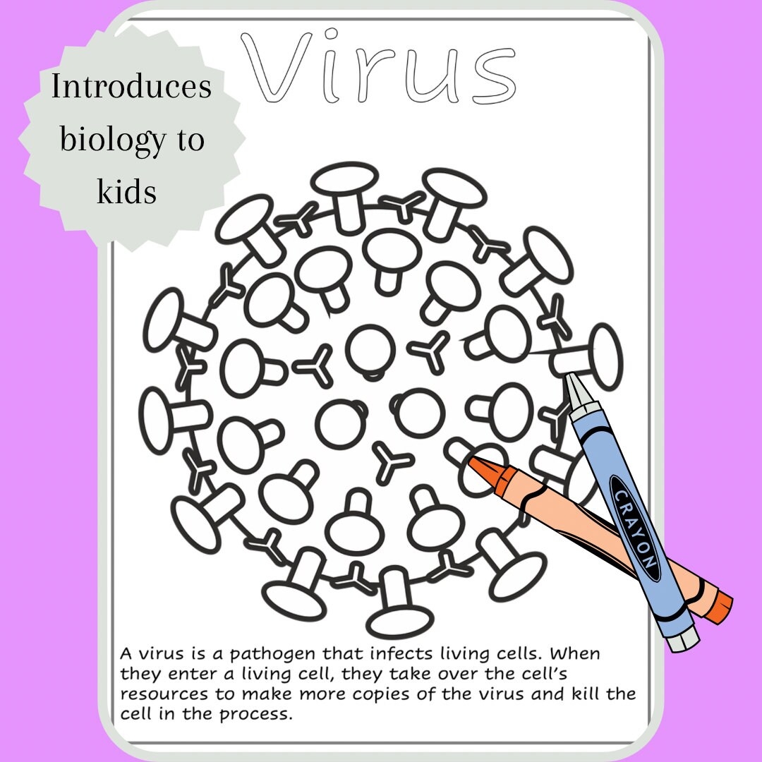 Biology Printable Coloring Pages Biology For Kids Biology For Kindergarten Preschool Daycare