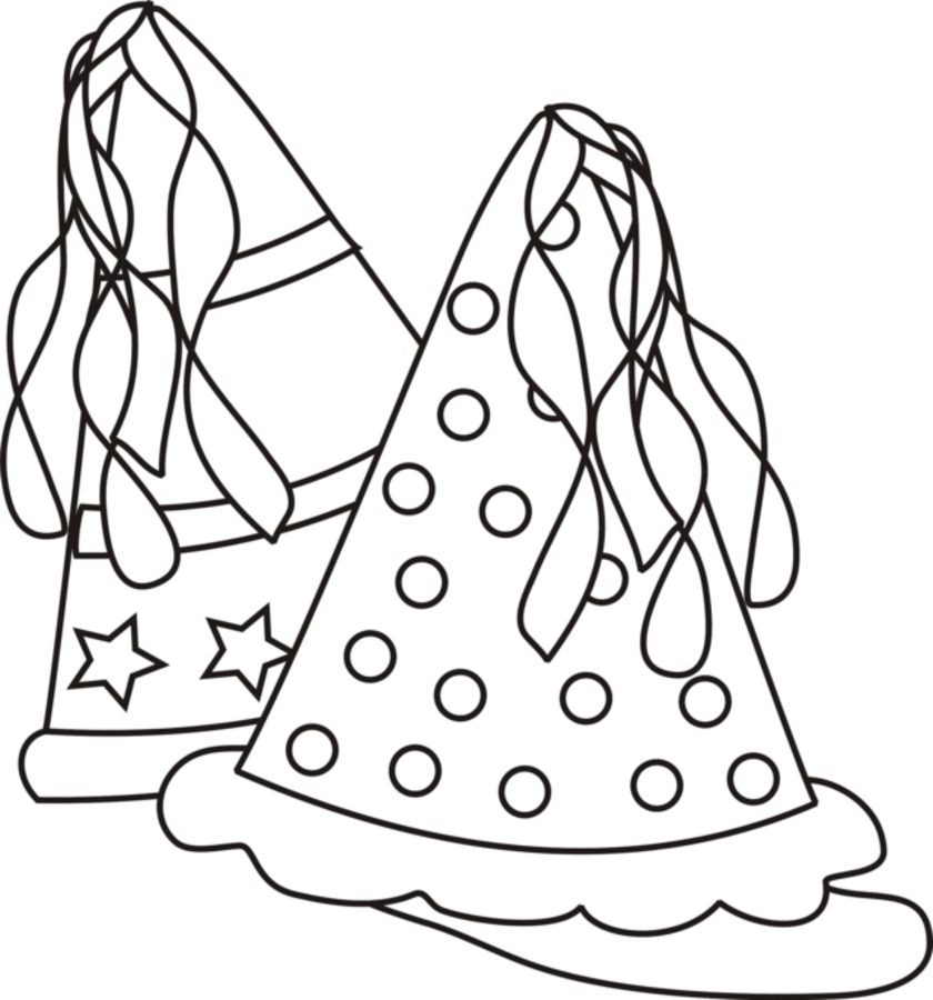 Birthday Party Hat Coloring Pages At GetColorings Free Printable Colorings Pages To Print