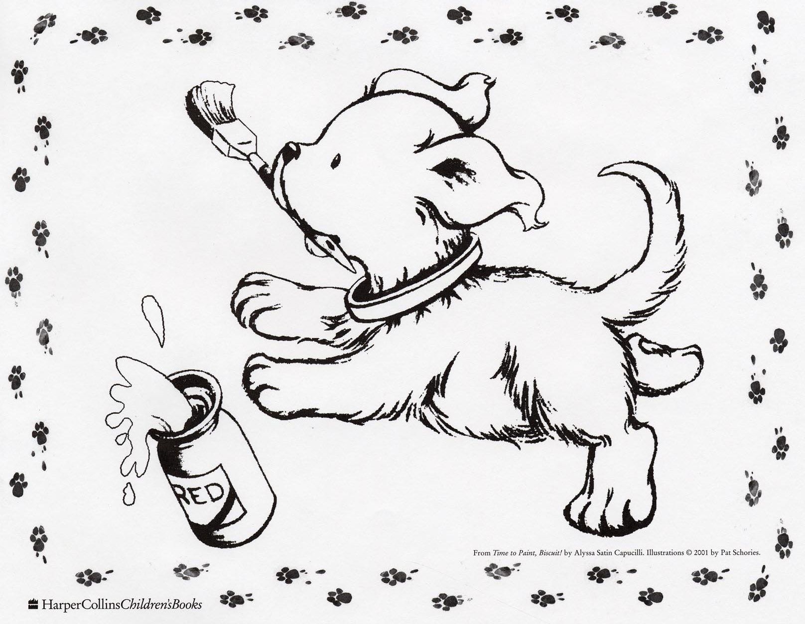 Biscuit The Dog Coloring Page