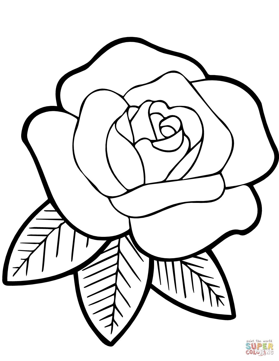 Coloring Pages Flowers Roses