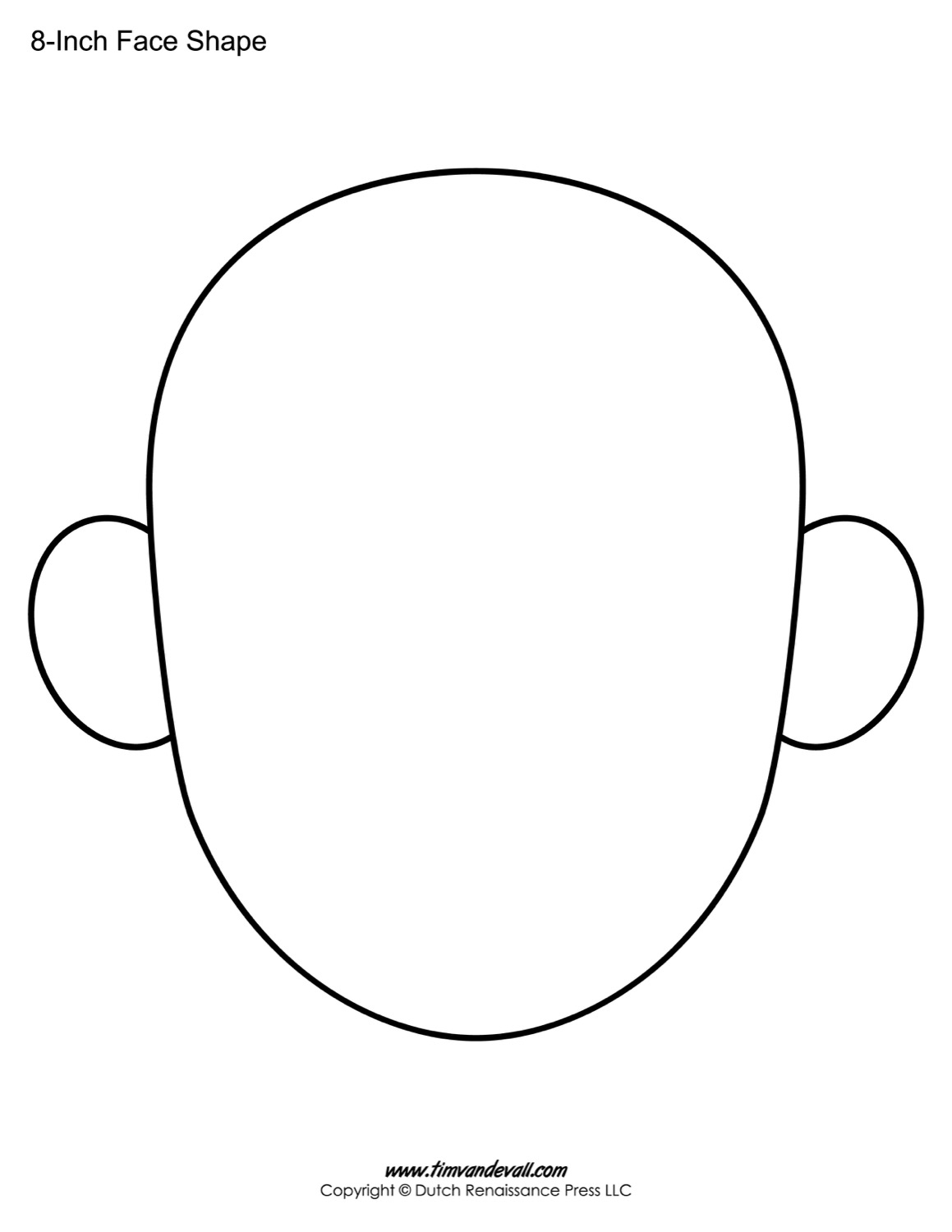 Blank Face Coloring Page