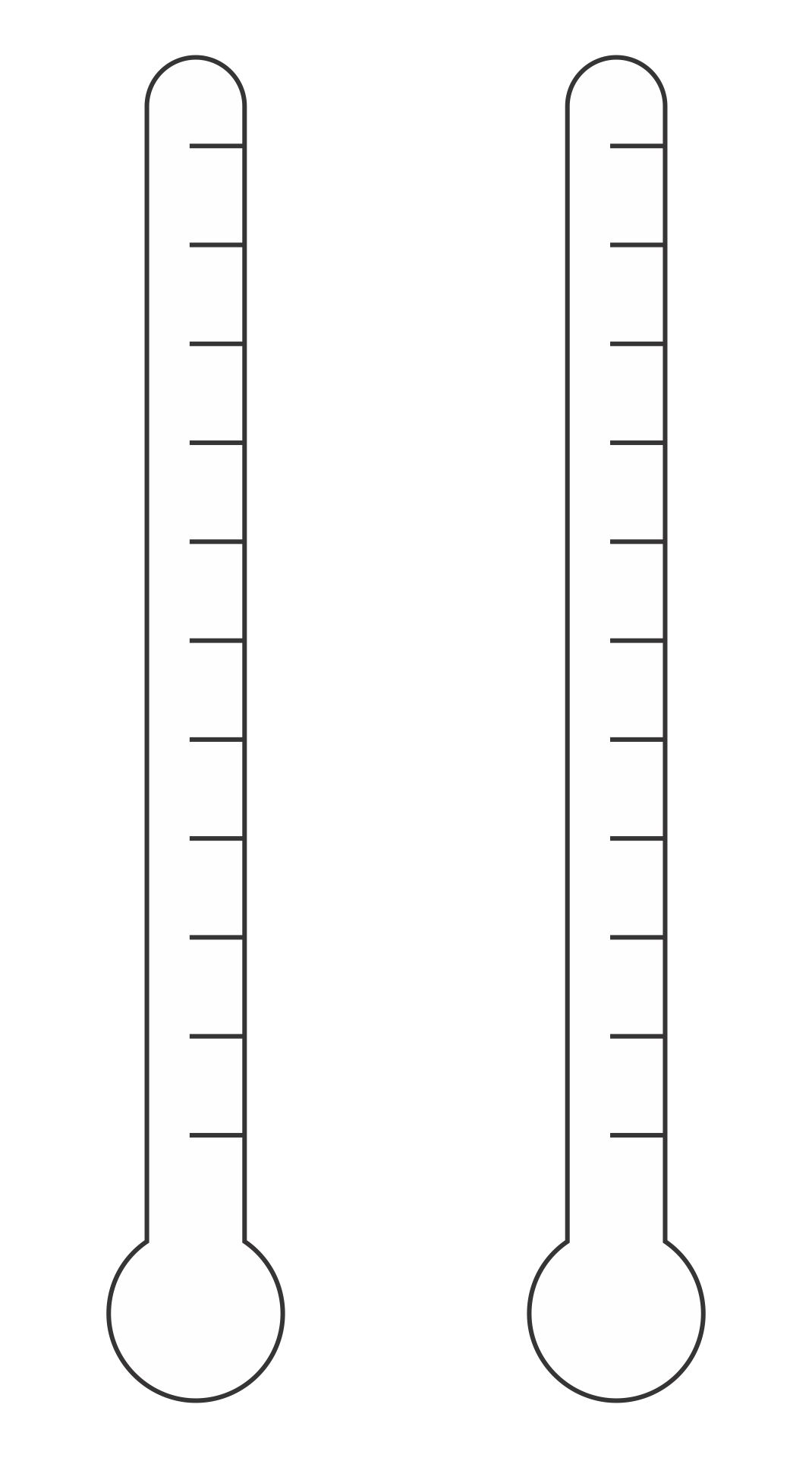 Blank Thermometer Coloring Page