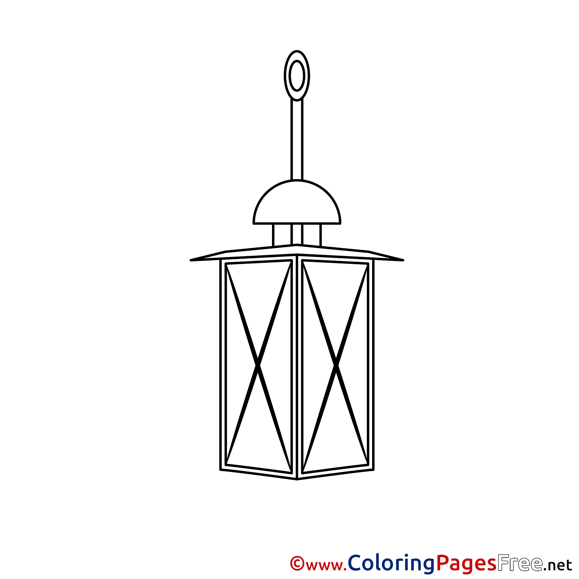 Blue Lantern Coloring Pages