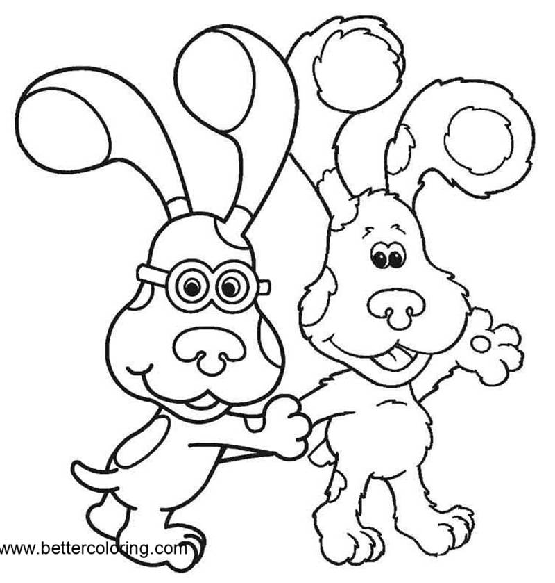 Blue S Clues Coloring Pages With Magenta Free Printable Coloring Pages