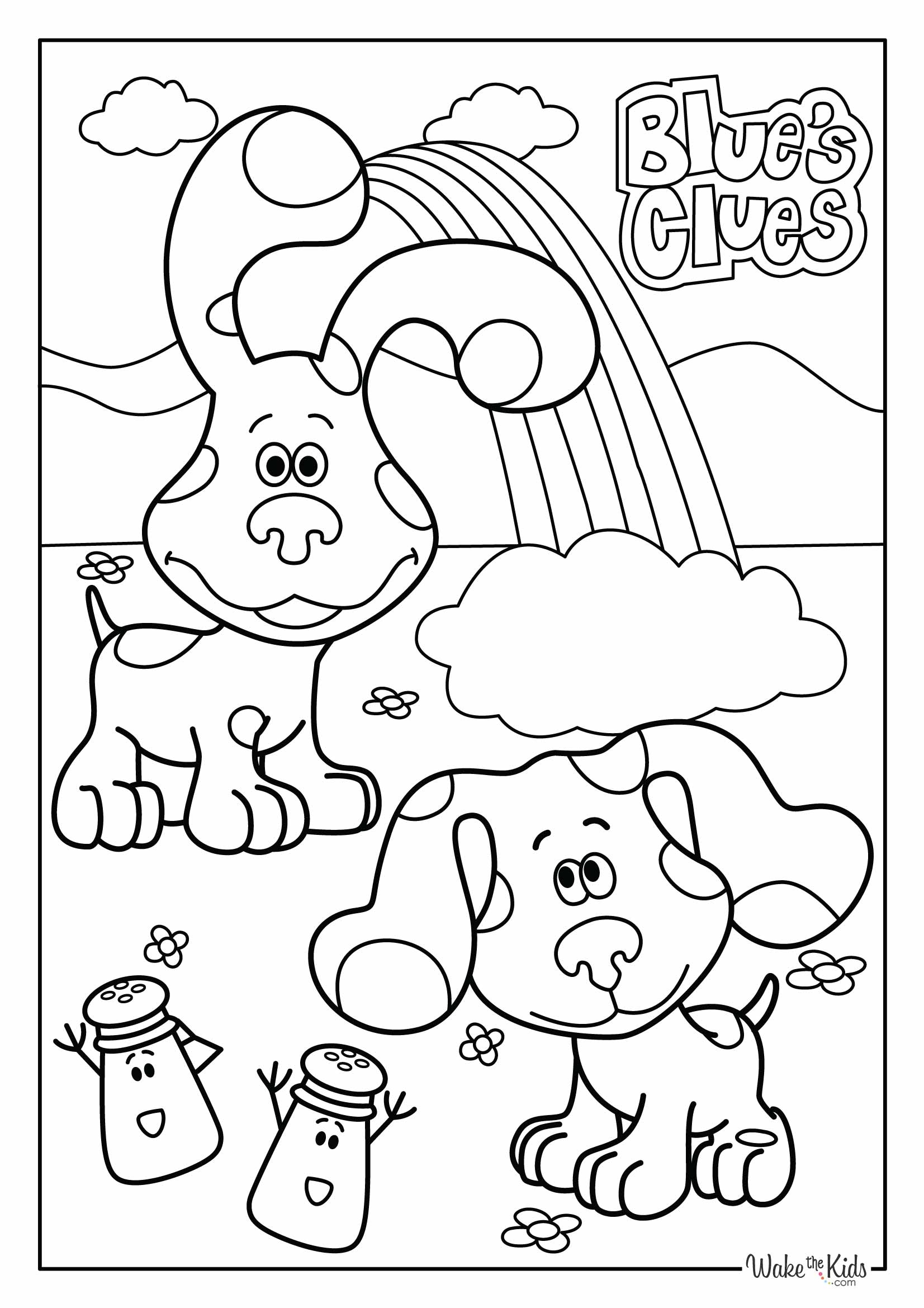 Blues Clues Magenta Coloring Pages