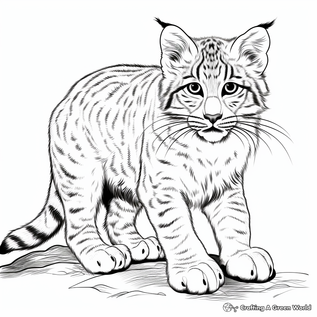 Bobcat Coloring Pages Free Printable