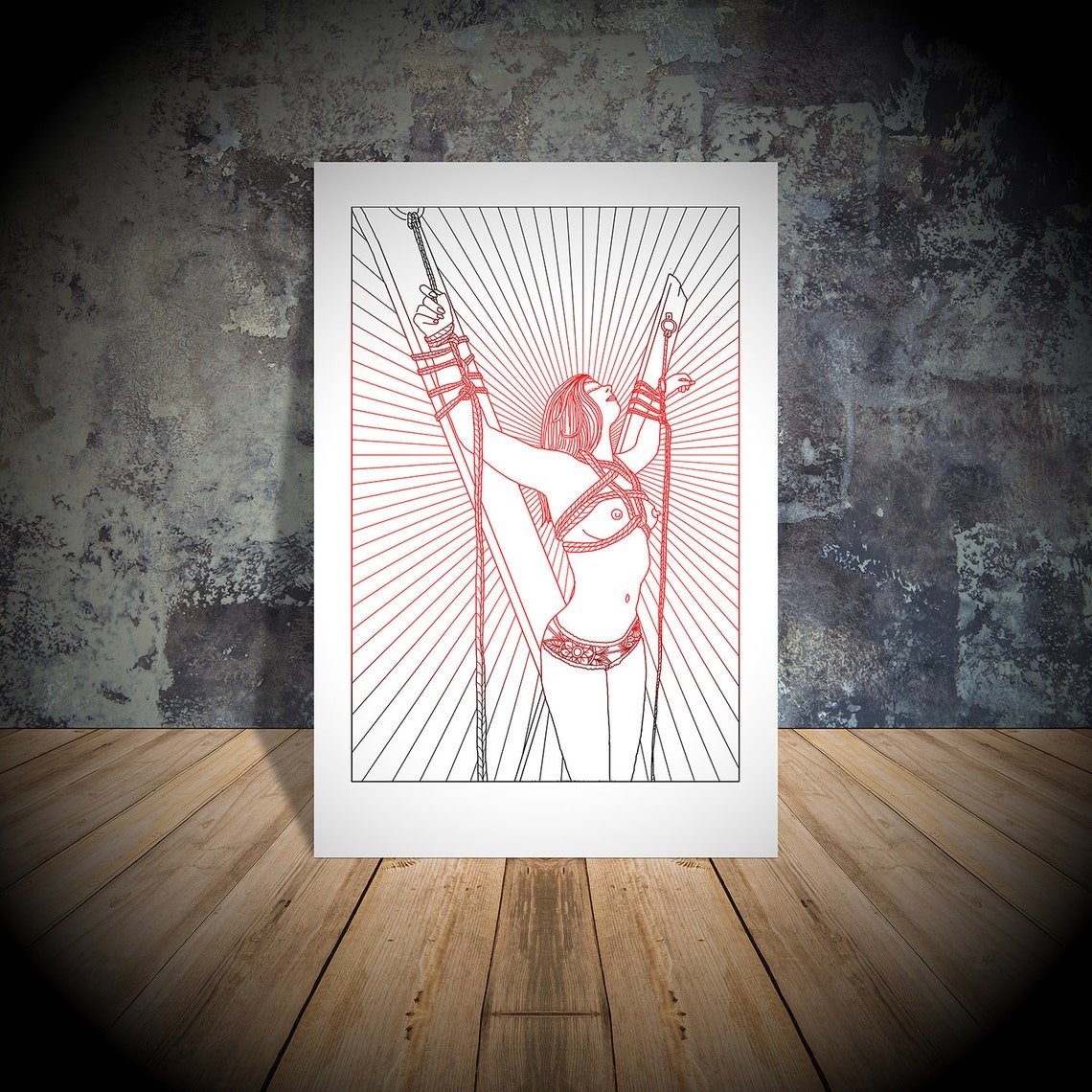 Bondage Coloring Template BDSM Coloring Book Erotic Template Etsy