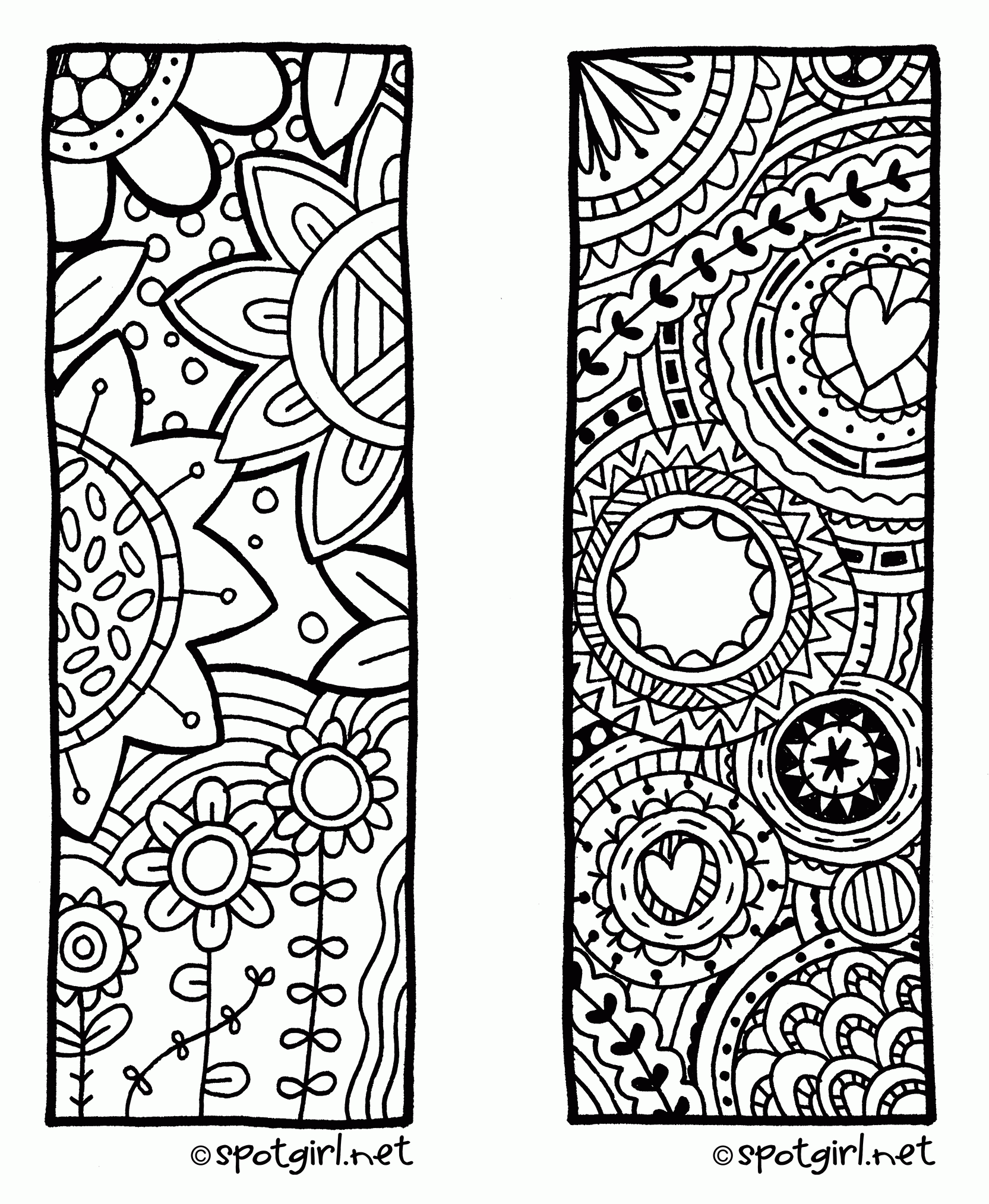 Bookmark Coloring Pages Coloring Home