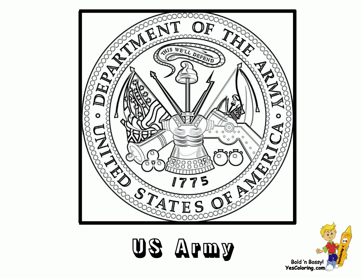 Branches Of The Military Coloring Pages