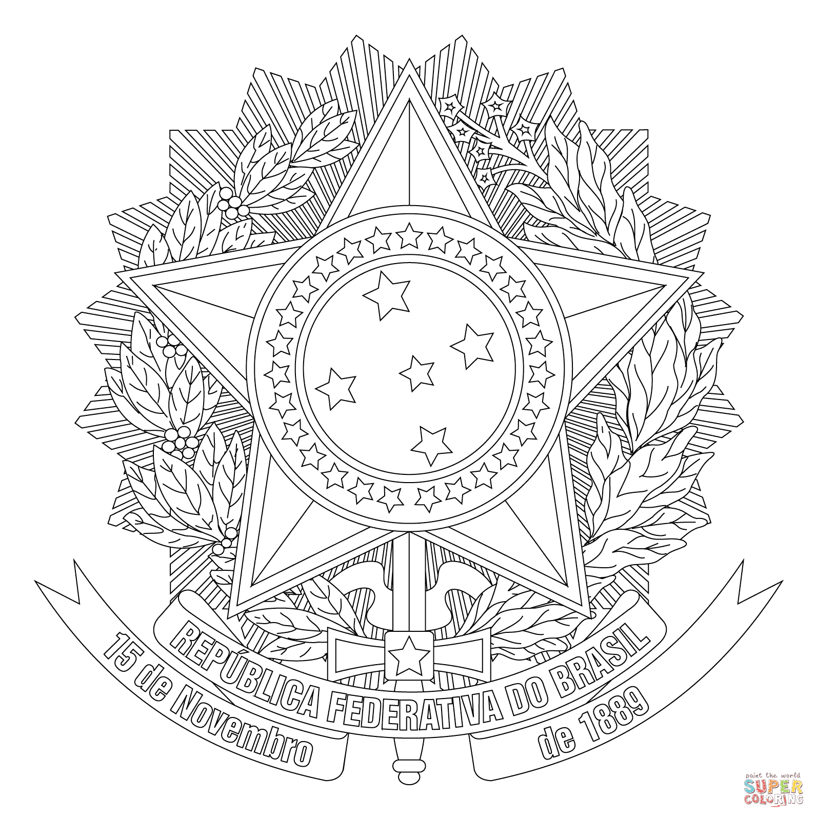 Brazil Coloring Pages To Download And Print For Free