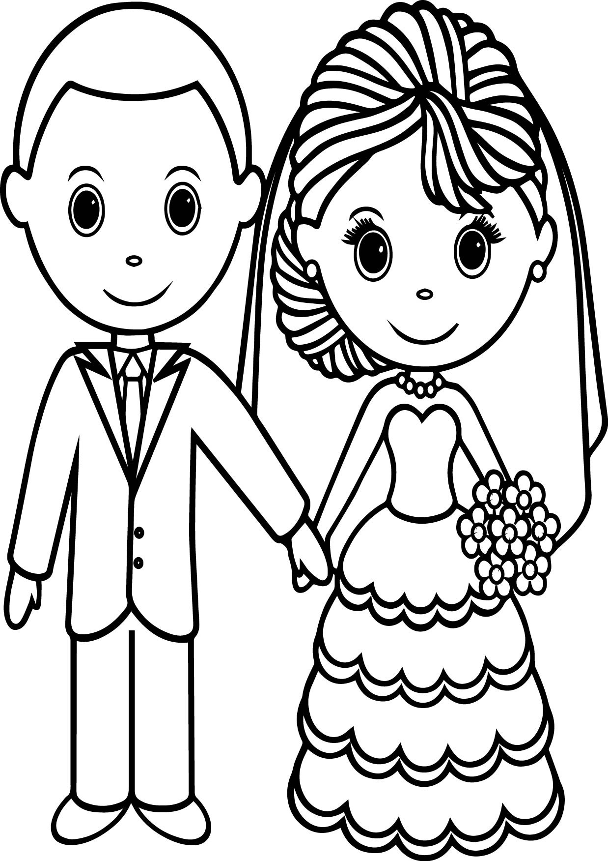 Bride Groom Coloring Page At GetColorings Free Printable Colorings Pages To Print And Color